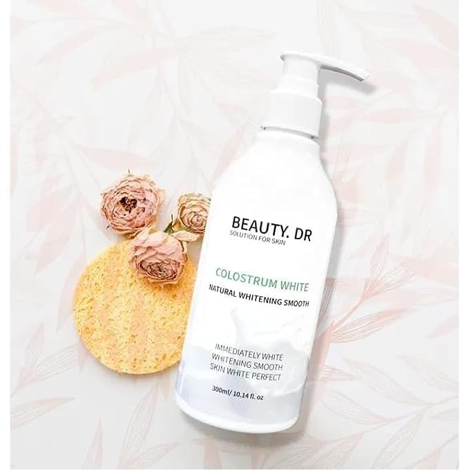 Korean Milk Whitening Shower Gel - Skin Brightening & Moisturizing Body Wash, 300ml - Korean Beauty for Radiant & Glowing Skin - Perfect for Daily Shower & Spa Relaxation