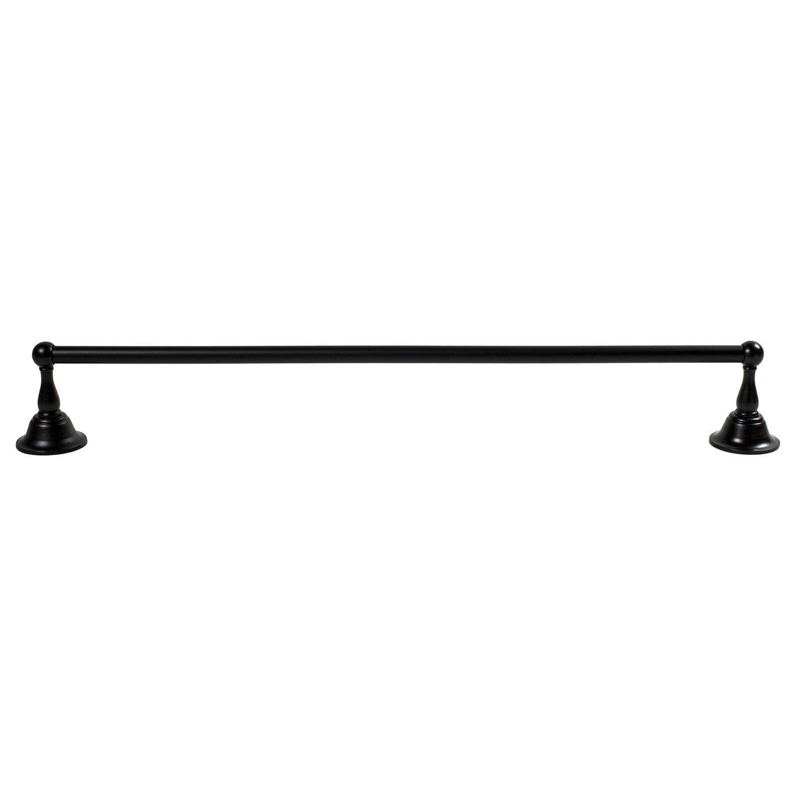 24 Inch Stainless Steel Towel Bar - Heavy Duty Bathroom Towel Rack with Wall Mount, Hand Towel Holder & Shelf for Bath, Kitchen, Laundry Room - Rustproof & Space Saving Design