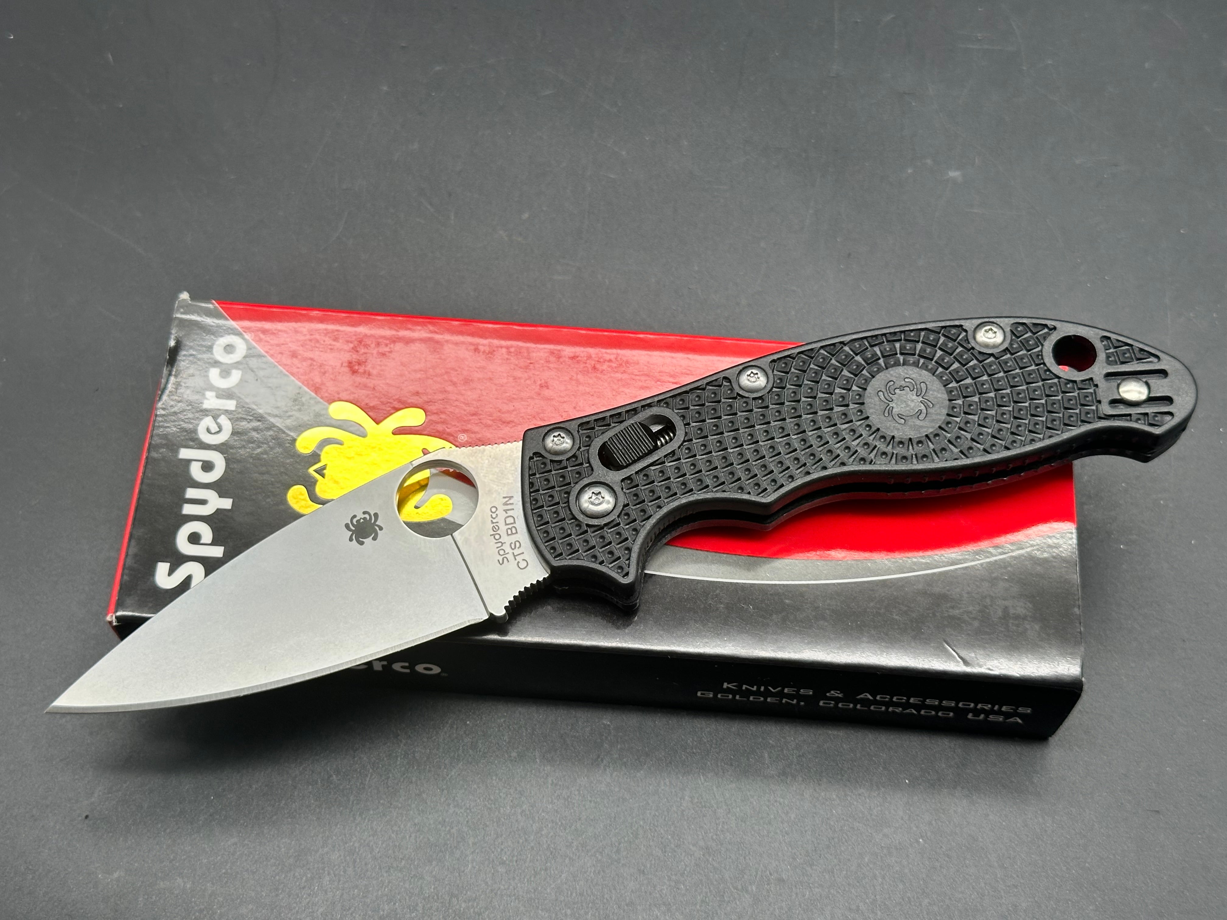Spyderco Manix 2 Lightweight Folding Knife - 3.37