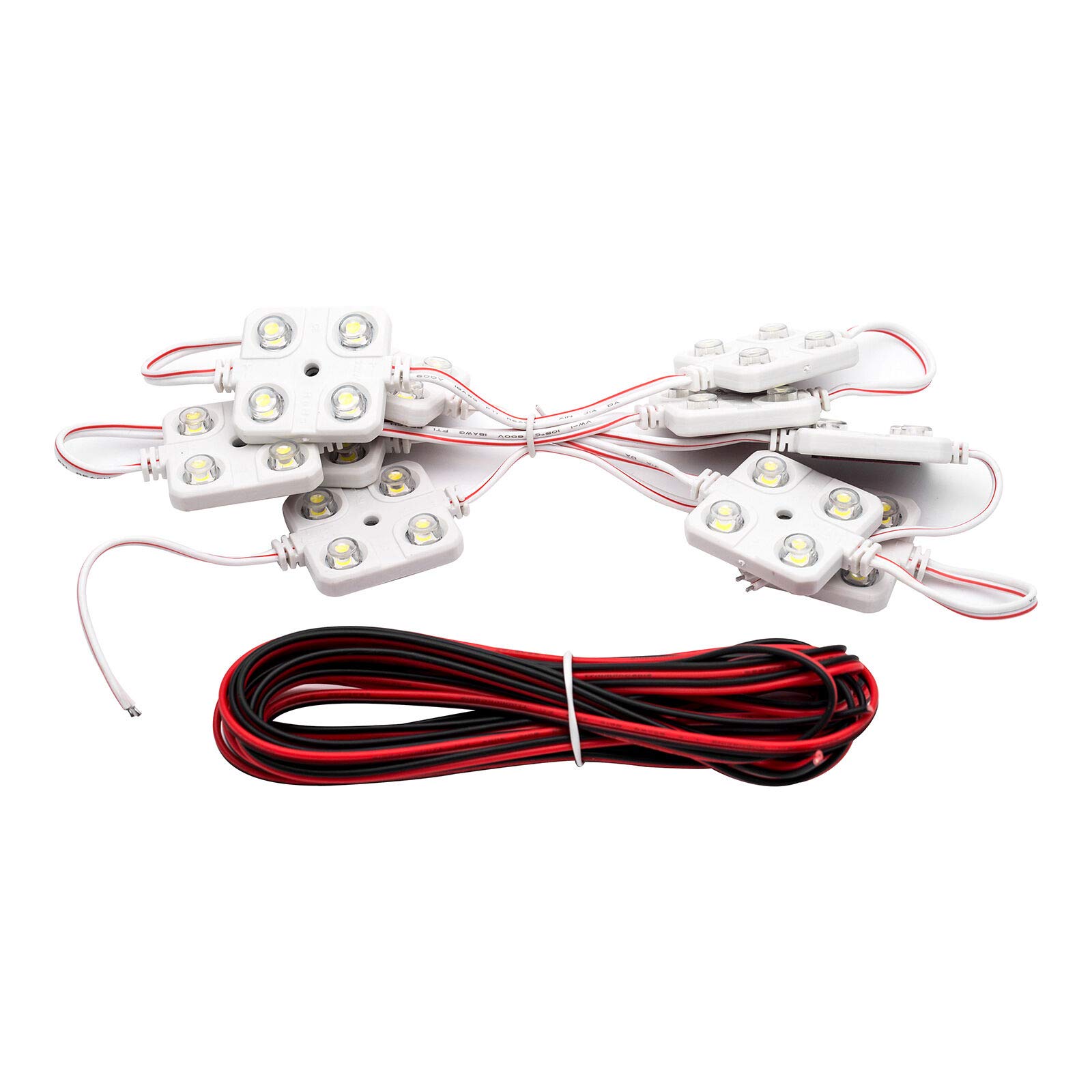 TOTMOX 12V LED Interior Light Strip - 40 Super Bright LEDs, 164cm Length for Cars, Vans, Boats & Caravans - Perfect for Reading, Ambient Lighting & Interior Decoration