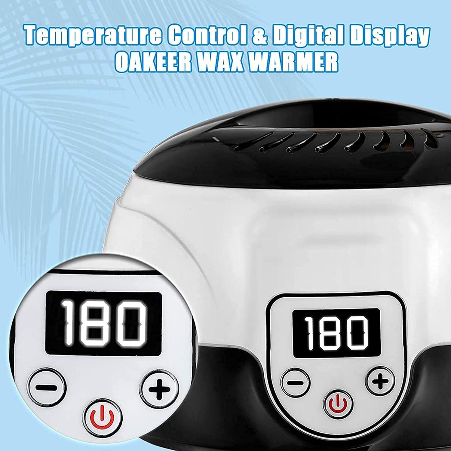 Electric Wax Warmer Kit for Hair Removal - Digital Wax Heater with Wax Beans & Applicator Sticks - Perfect for Home Spa, Salon & DIY Beauty Treatments