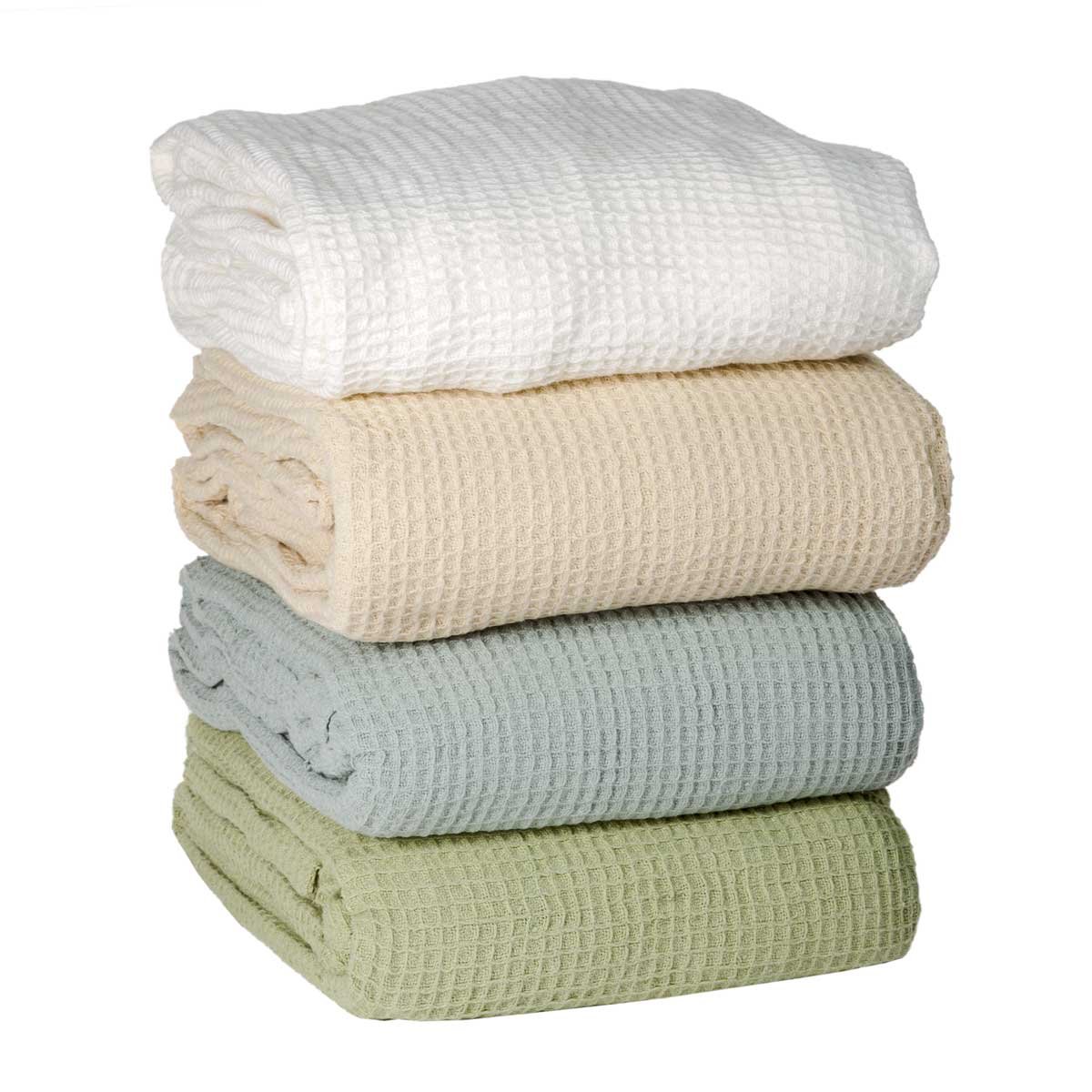 NASA Temperature Regulating Cotton Blanket - Twin Size Soft Blue Cooling & Warming All-Season Throw - Perfect for Bed, Sofa, Travel & Camping