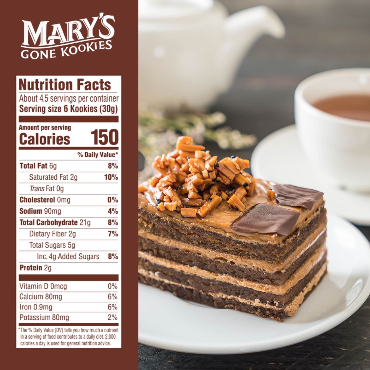 Organic Gluten-Free Vegan Chocolate Graham-Style Snacks by Mary's Gone Kookies - 5 Ounce (Pack of 6) | Healthy School Lunch, Office Snack & On-the-Go Treat