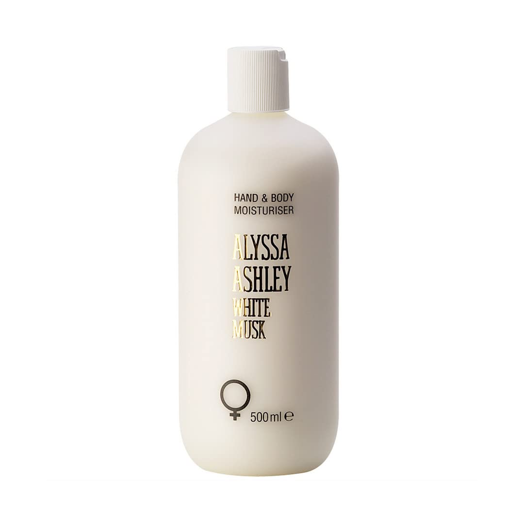 ALYSSA ASHLEY White Musk Perfumed Body Lotion 500ml - Moisturizing & Long-Lasting Fragrance for Women, Perfect for Daily Use & Gift Giving
