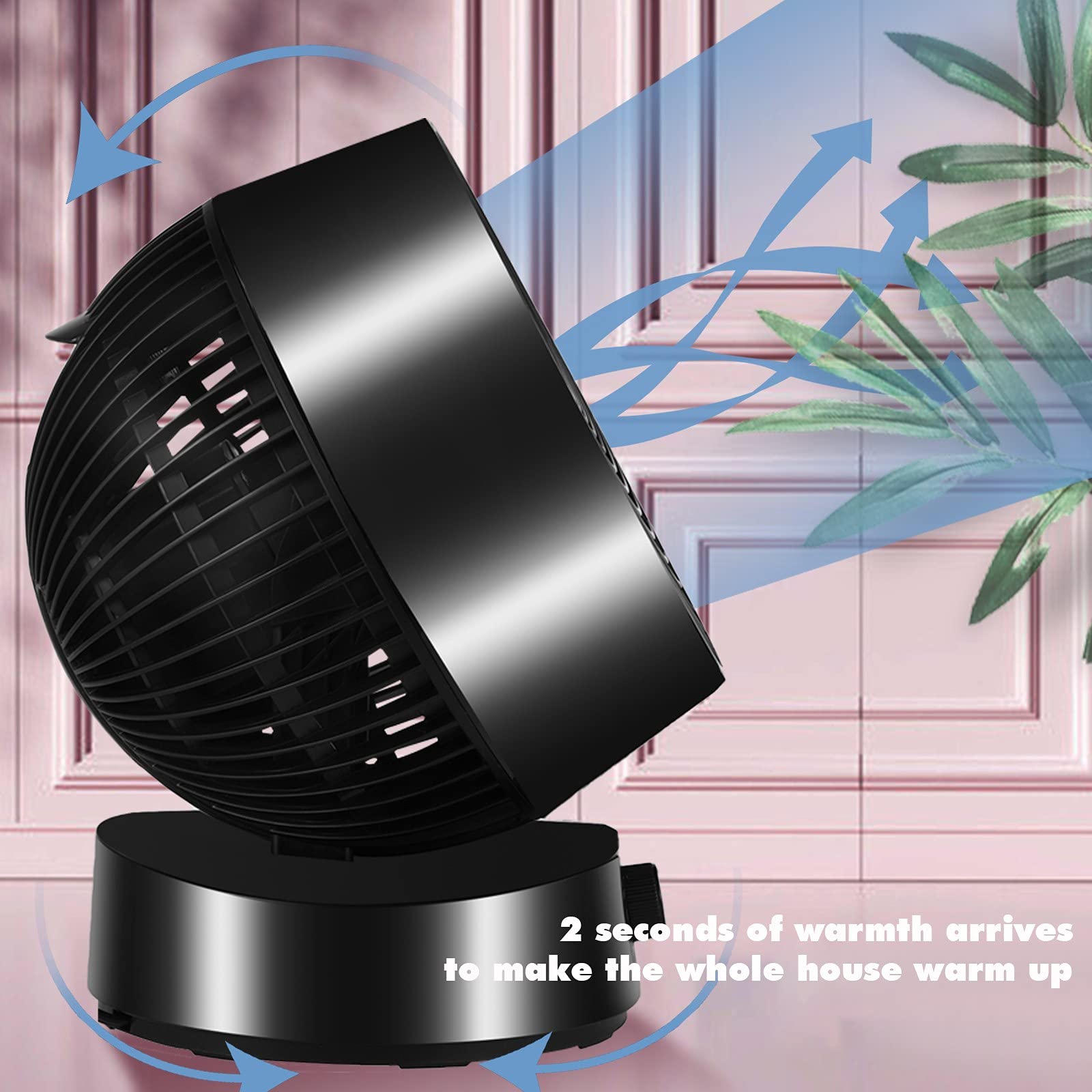 Portable Desk Fan with 3 Speed Settings, 28W Wired Air Circulator - Quiet Cooling Fan for Office, Home & Dorm Room - Perfect for Work, Study & Sleeping