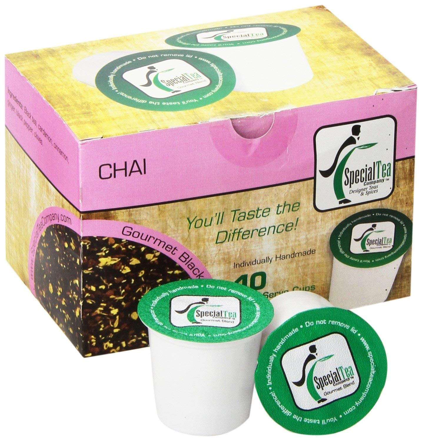 Special Tea Company Chai Tea Pods - Pack of 10 Single Serve Cups | Perfect for Keurig & Nespresso Machines, Office & Home Use