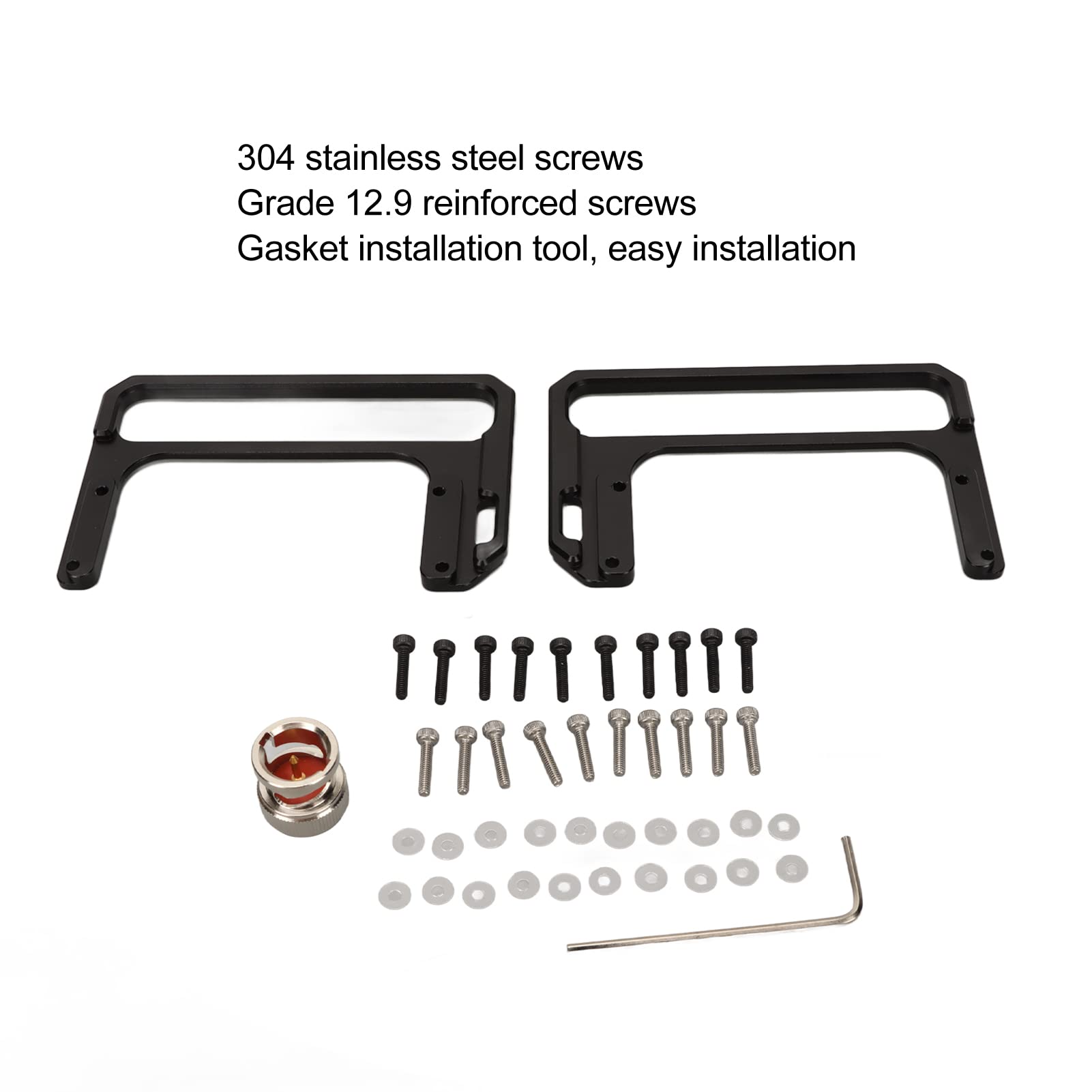 Xiegu X6100 Shortwave Radio Shield - CNC Aluminum Alloy Side Handle & Bracket Stand for Ham Radio | Portable Mounting Solution for Field Operations & Emergency Communications