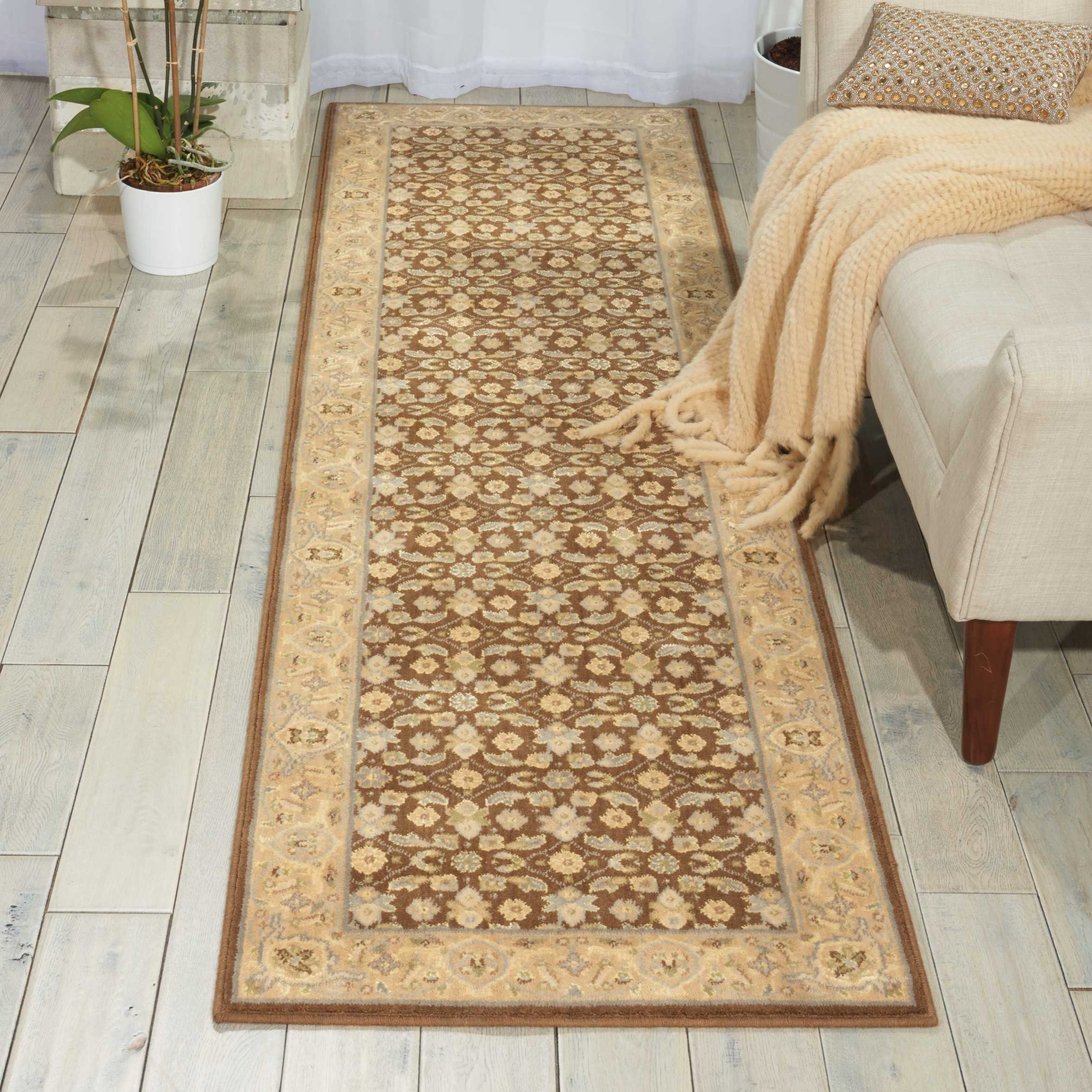 Nourison Persian Empire Chocolate Runner Rug 2'3