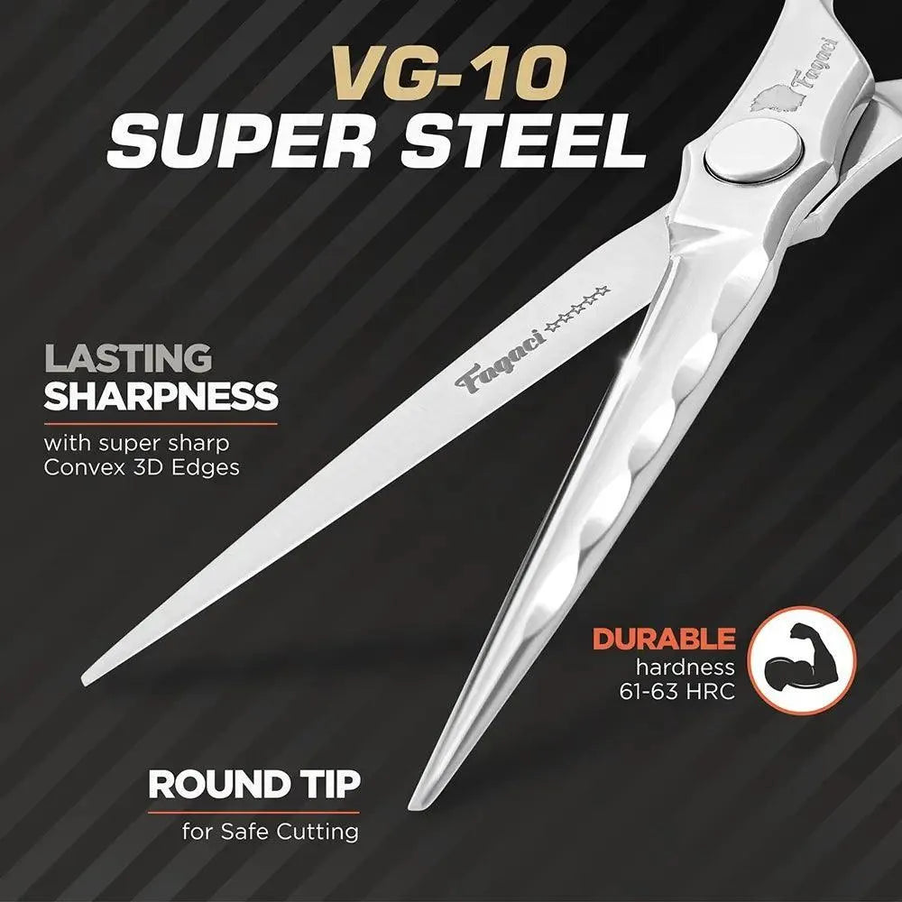 Professional VG10 Hair Cutting Scissors - Ultra Sharp Japanese Stainless Steel Shears for Salon & Home Hair Styling