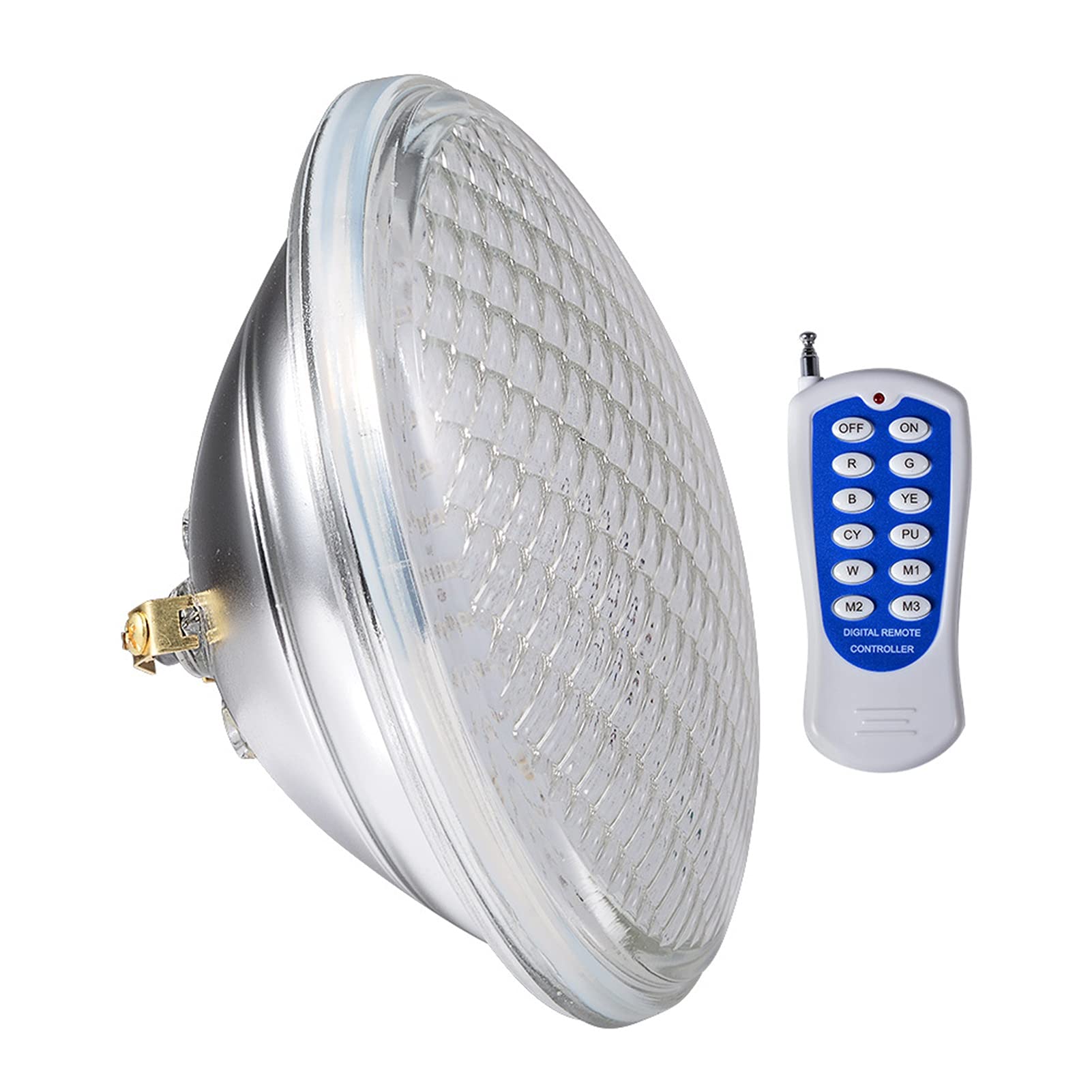 AYLYHD 12V RGB LED Pool Light Bulb with Remote Control - Color Changing Underwater Light for Swimming Pools, Fountains, Ponds & Rockeries | Perfect for Nighttime Pool Parties, Landscape Lighting & Water Feature Decoration