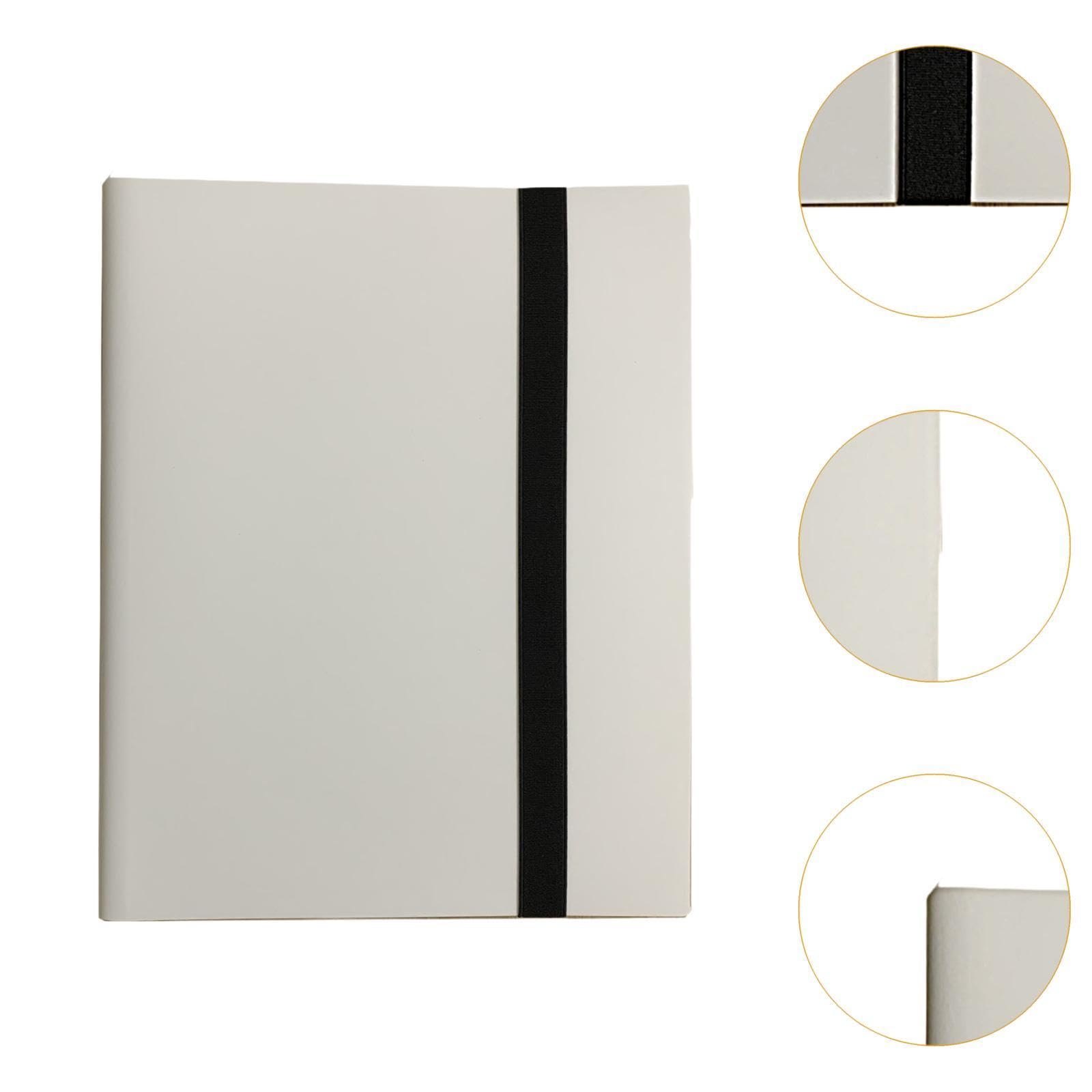 Colaxi 9-Pocket Trading Card Binder - Premium Card Collection Organizer for Pokemon, MTG, and Sports Cards - Durable White Card Holder with Secure Storage - Perfect for Collectors, Gamers, and Tournaments