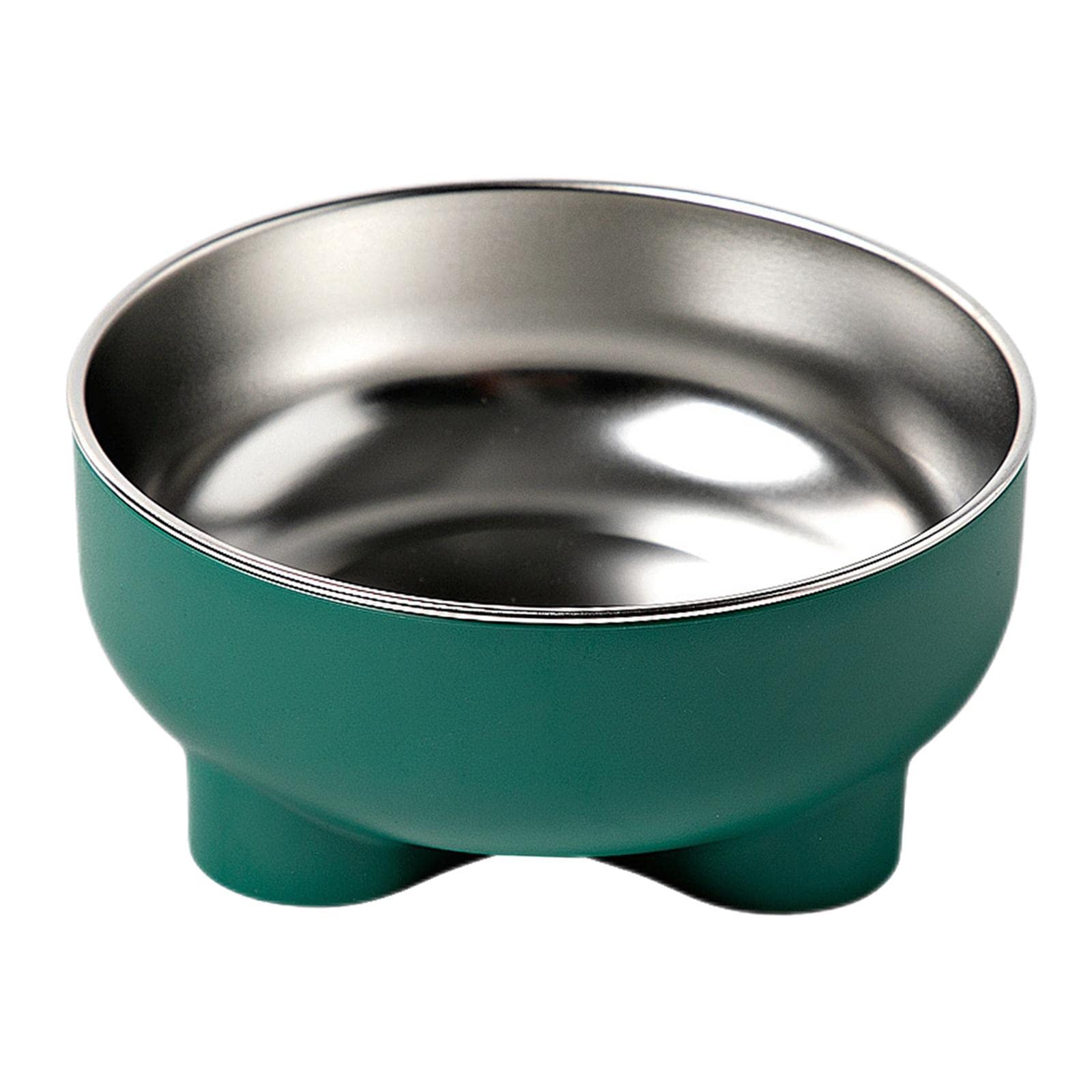 **Enakshi Medium Dog Bowl - Non-Slip Pet Food Dish for Dogs & Cats, Green | Durable Feeding Container for Home, Travel & Outdoor Use | Pet Supplies, Dog & Cat Bowls**