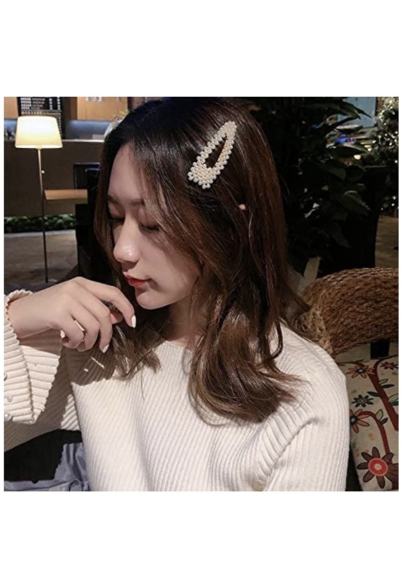 Elegant Gold Pearl Hair Clips for Women & Girls – 2-Piece Bridal Hair Accessories Set | Perfect for Weddings, Parties & Everyday Style