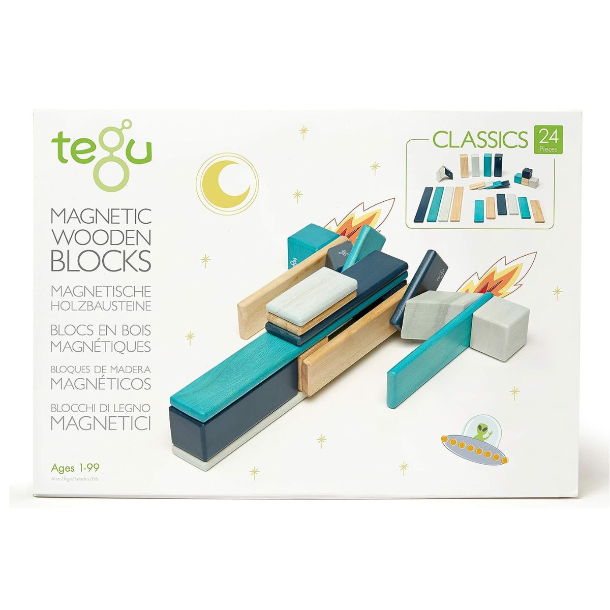 24-Piece Magnetic Building Blocks Set for Kids - STEM Educational Toys for Creative Play & Learning | Perfect for Classrooms, Playrooms & Birthday Gifts