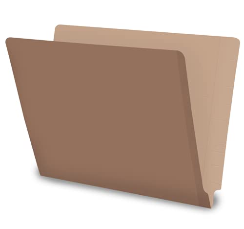 Medical File Folders - 11pt Manila Folders, Full Cut, 2 Ply, Letter Size with Reinforced End Tabs (Box of 100) - Perfect for Doctor Offices, Hospitals & Medical Records Organization