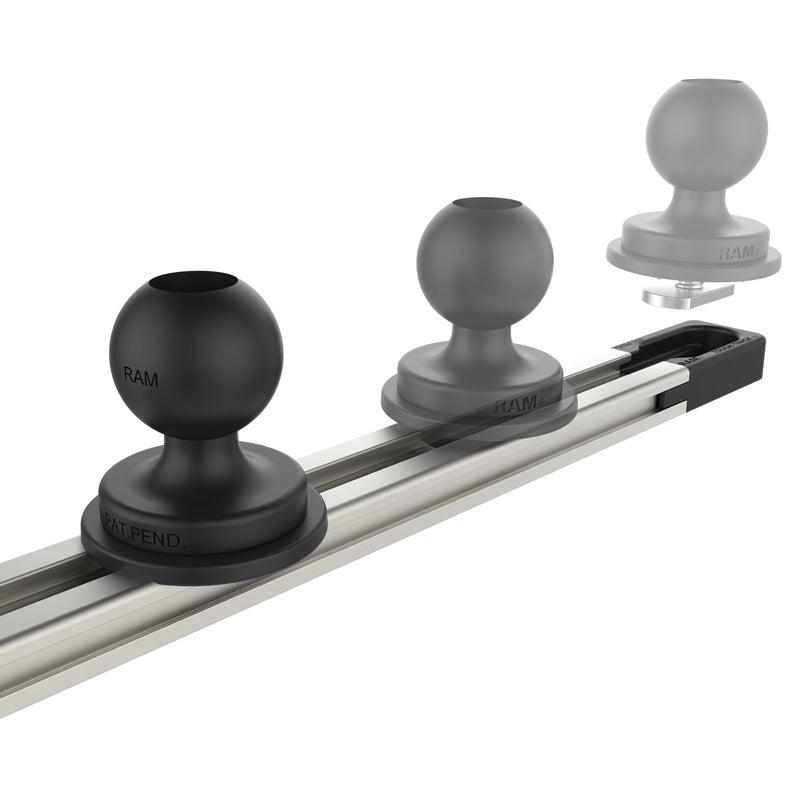RAM® Tough Track™ 3U Modular Aluminum Track System for Heavy-Duty Mounting - Perfect for Trucks, ATVs, and Off-Road Vehicles