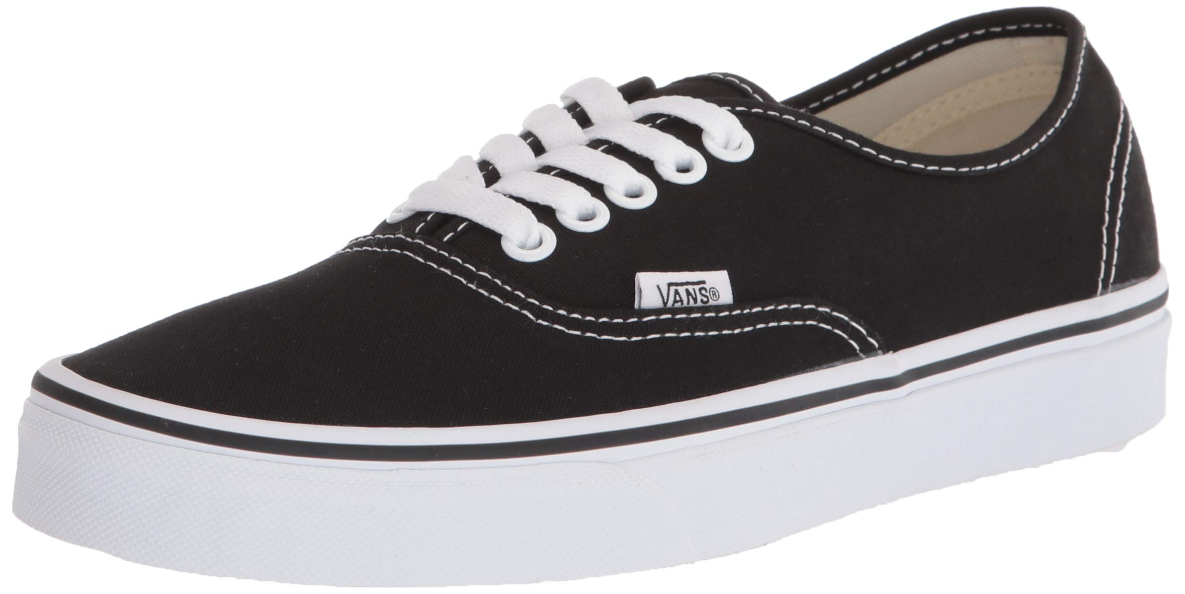 Vans Authentic True White Sneakers - Unisex Low-Top Canvas Shoes for Men & Women - Perfect for Casual Wear, Skateboarding & Street Style