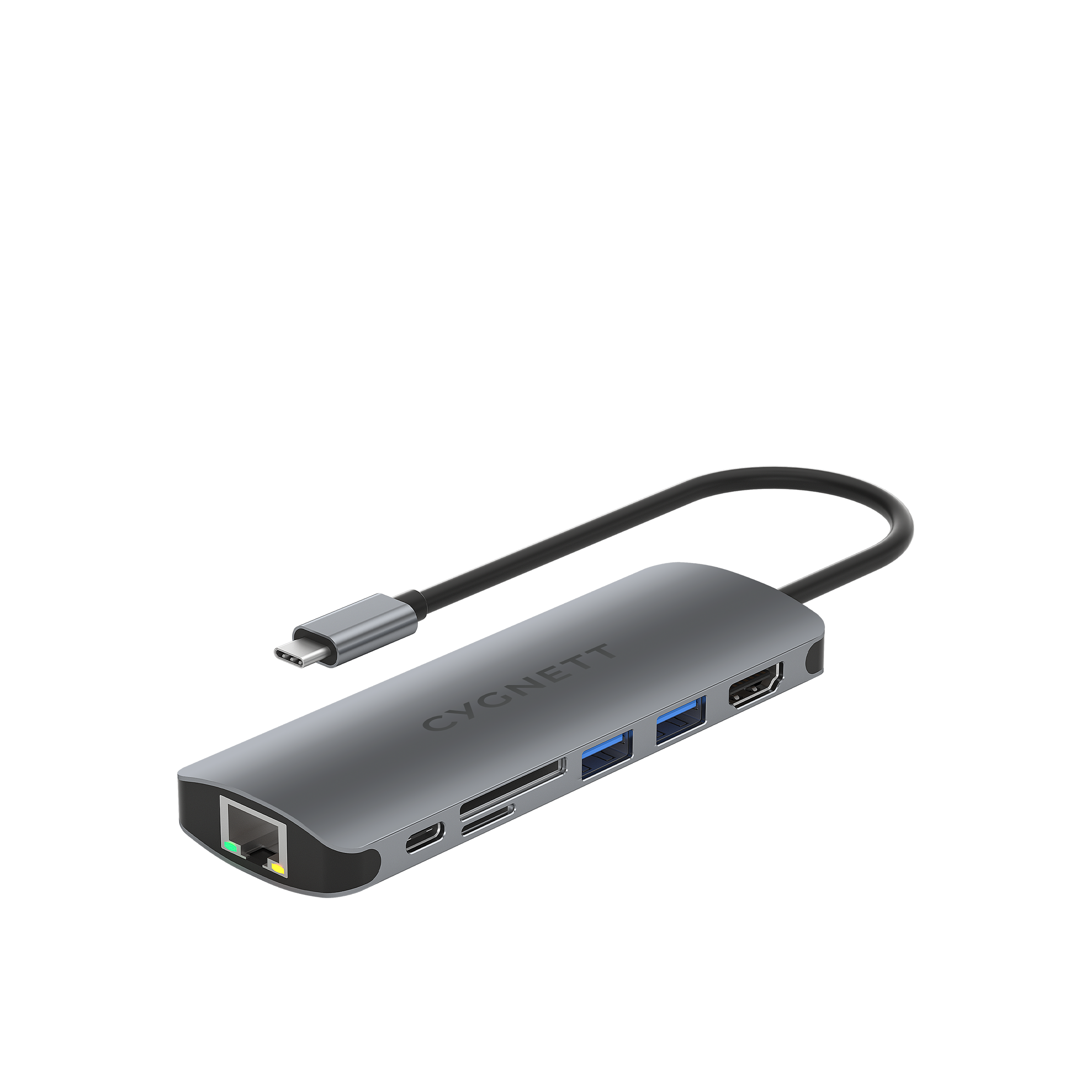 7-in-1 USB C Hub with HDMI Port - Multi-Port Adapter for MacBook, Laptop, iPad - Perfect for Work, Travel & Home Office Connectivity