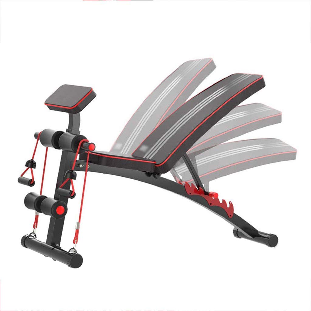 Adjustable Dumbbell Bench Press - 7-Speed Backrest Multi-Functional Home Gym Equipment for Strength Training, Sit-Ups & Workouts | Foldable & Space-Saving Design for Home Fitness & Small Spaces