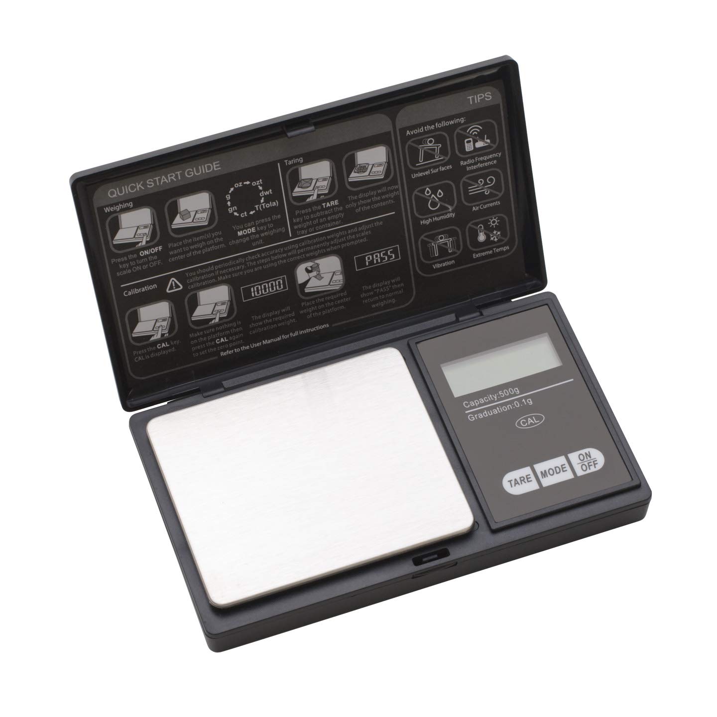 Precision Digital Scale 250g/0.01g - SCL-300.20 Portable Jewelry & Kitchen Scale for Cooking, Baking, Coffee, Herbs & Postal Weighing