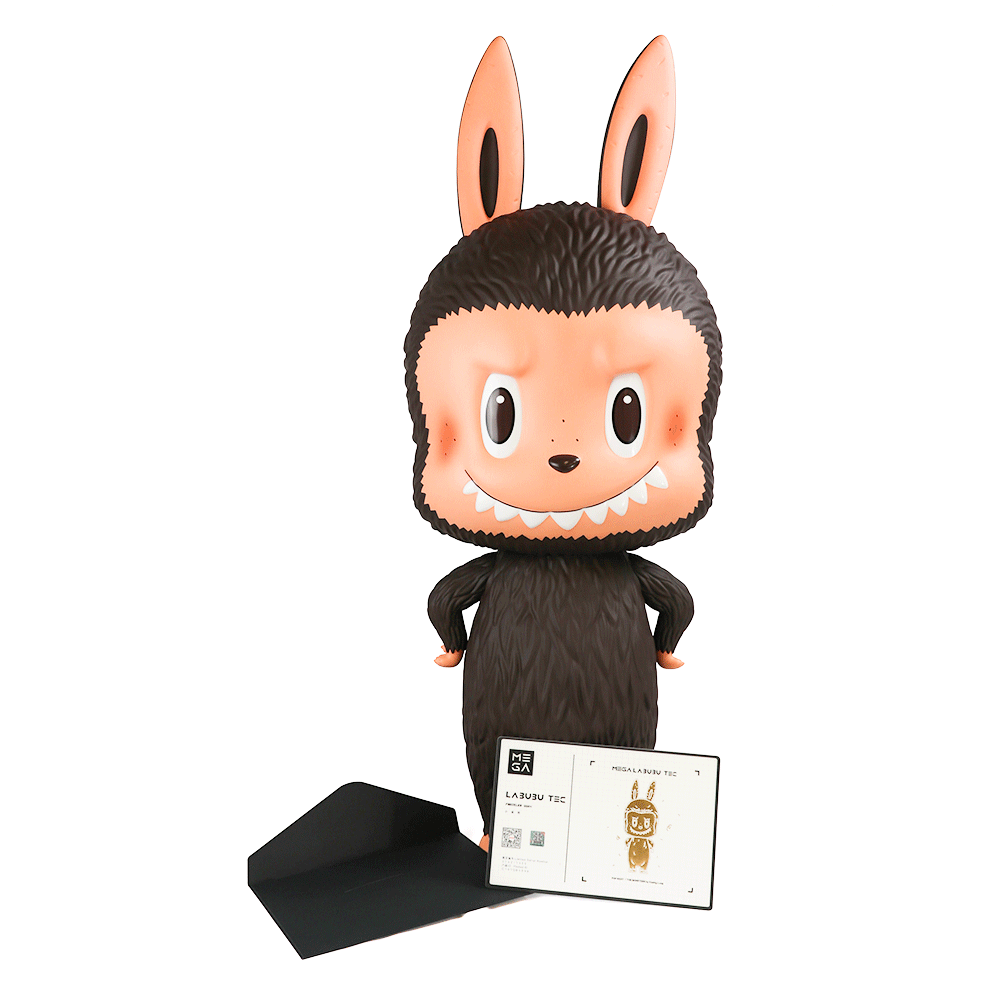 Labubu Tec Freckles Pop Mart Mega Collection 1000% Scale Figure - Limited Edition Vinyl Art Toy for Display, Collection & Home Decor