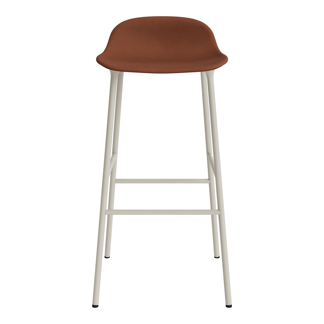 Modern Form Bar Stool with Metal Legs & Upholstered Seat - Perfect for Kitchen Islands, Home Bars & Commercial Use