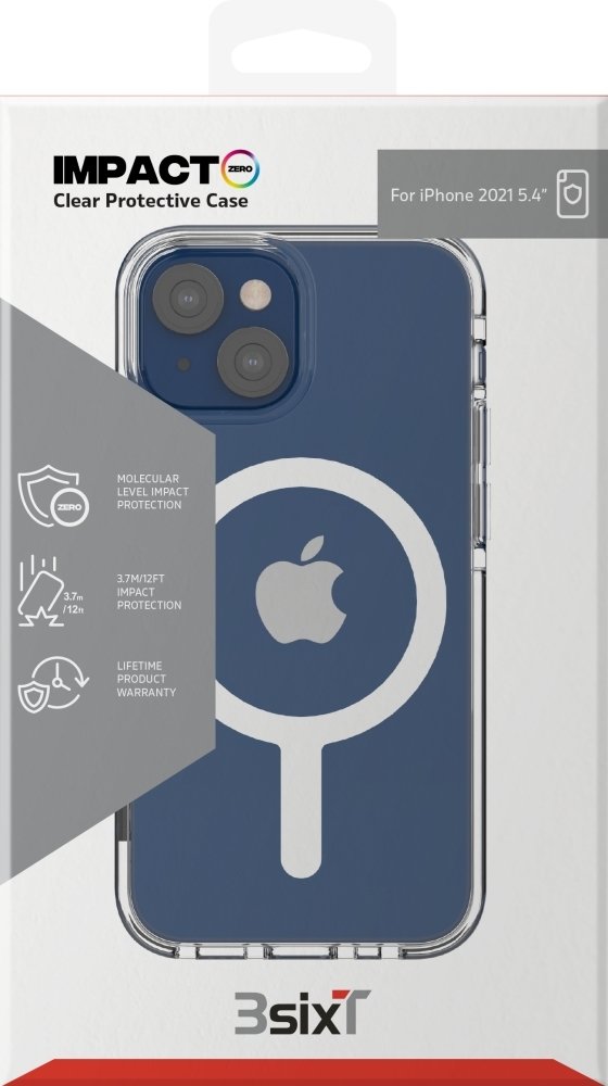 Impact Zero Clear Protective Case for iPhone 13 mini - Slim Scratch-Resistant Cover with Military-Grade Drop Protection | Perfect for Everyday Use, Travel & Outdoor Activities