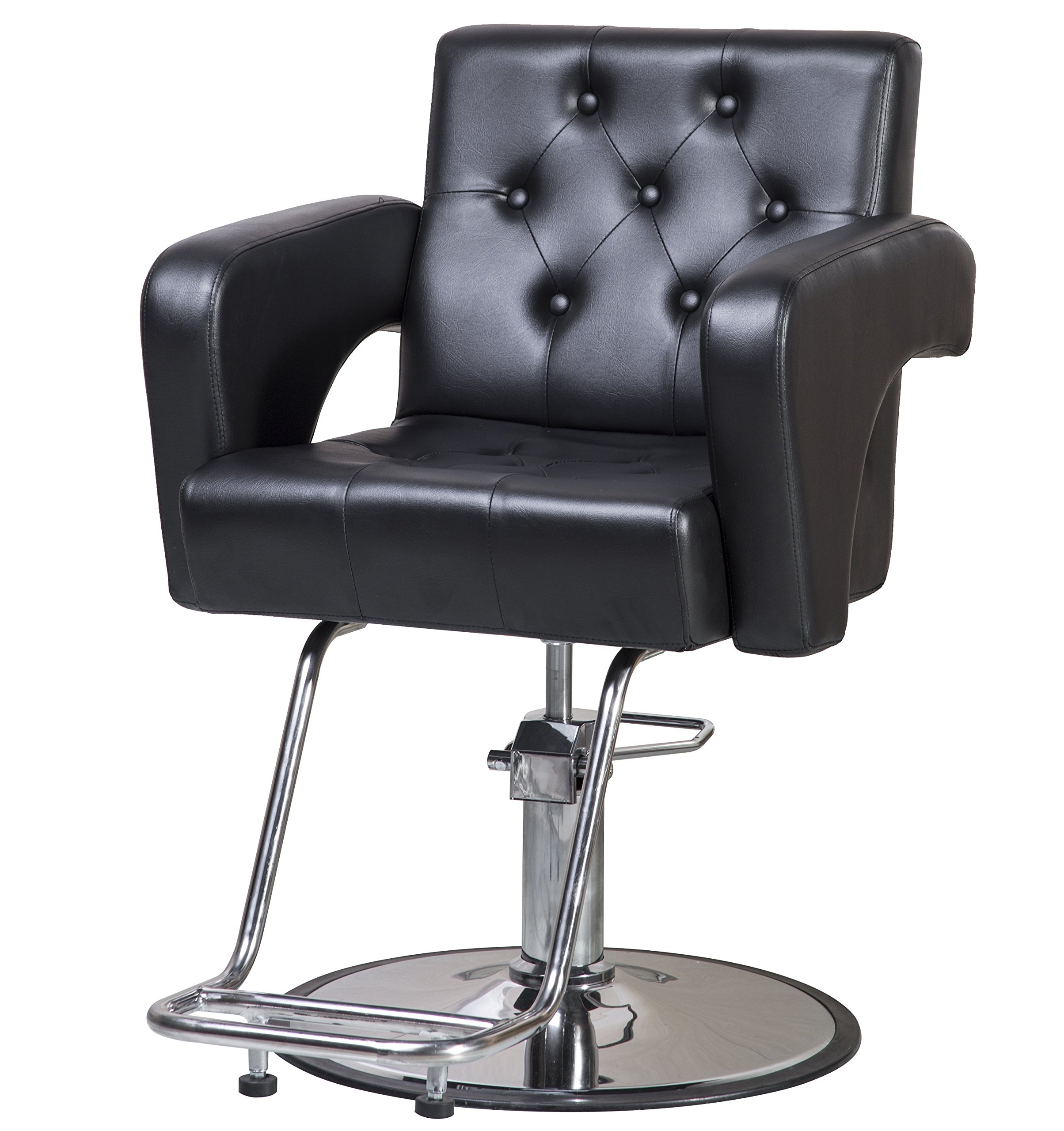 Professional Hydraulic Barber Chair for Hair Styling & Spa - Salon Equipment (Black) | Perfect for Hairdressers, Barbershops & Beauty Salons