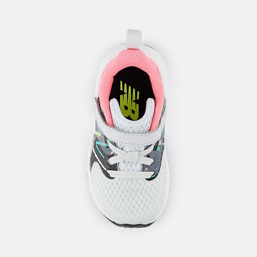 New Balance Quartz Grey & Pink Rave Run V2 Toddler Sneakers - Lightweight Running Shoes for Kids, Comfortable Walking Shoes for Toddlers - Perfect for Playground, Preschool & Daily Activities