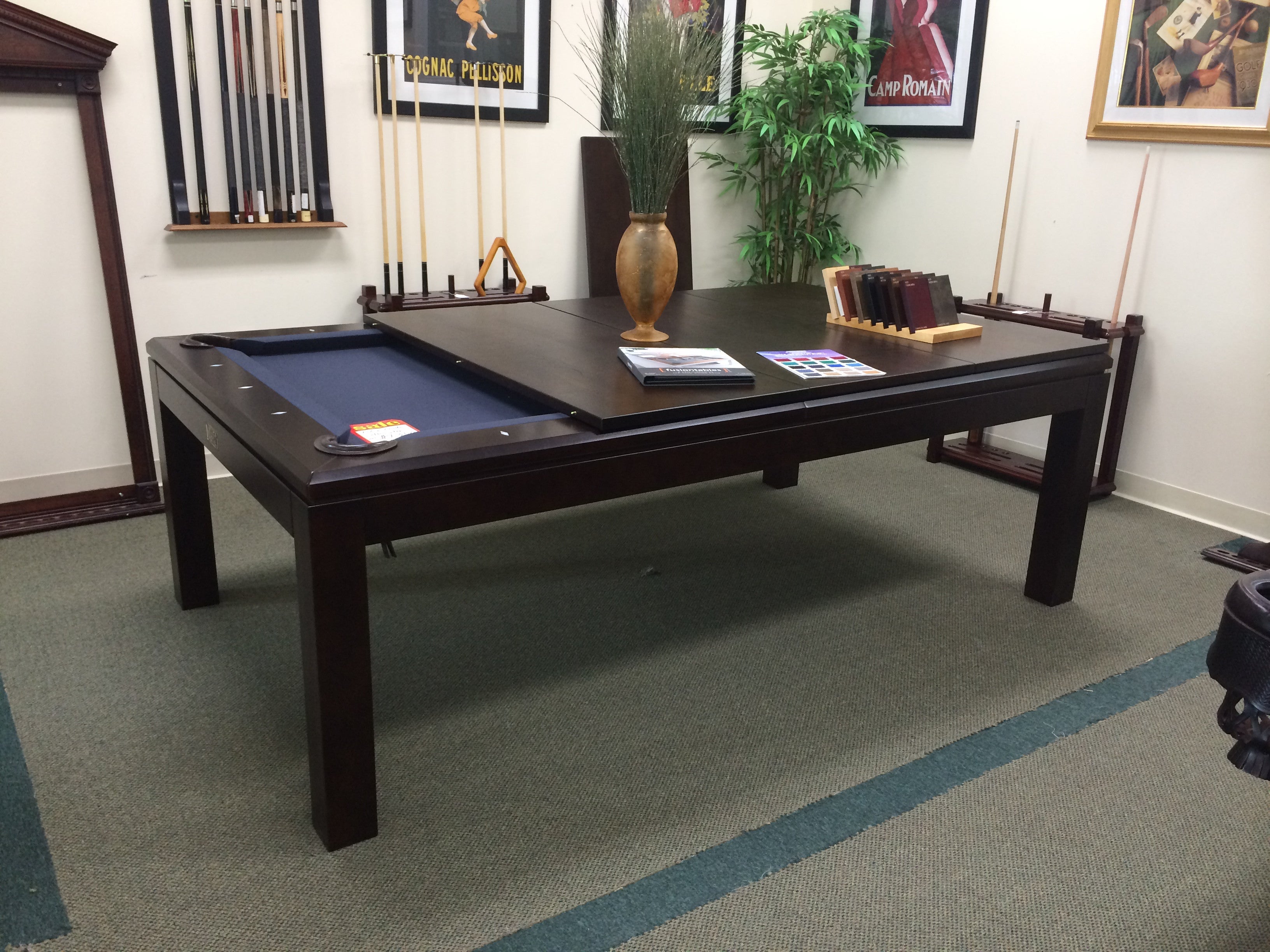 Premium Canada Billiard La Condo Dining Pool Table - Professional 8-Foot Billiards Table for Game Room, Man Cave or Basement - Perfect for Family Entertainment and Social Gatherings