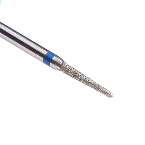 Premium Russian Cuticle Drill Bit Set - 6pcs Professional Nail Bits (Needle, Ball, Flame, Cylinder, Tapered) with Diamond Stone & Storage Case | Perfect for Manicure, Pedicure & Nail Art | Salon & Home Use