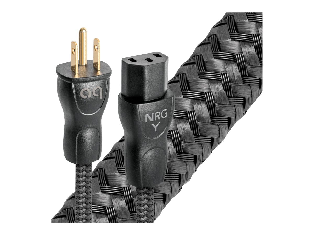 Audioquest NRG Y3 High Current Power Cable - Premium AC Power Cord for Home Theater, Hi-Fi Audio & Gaming Setup - Enhance Sound Quality & Reduce Noise Interference