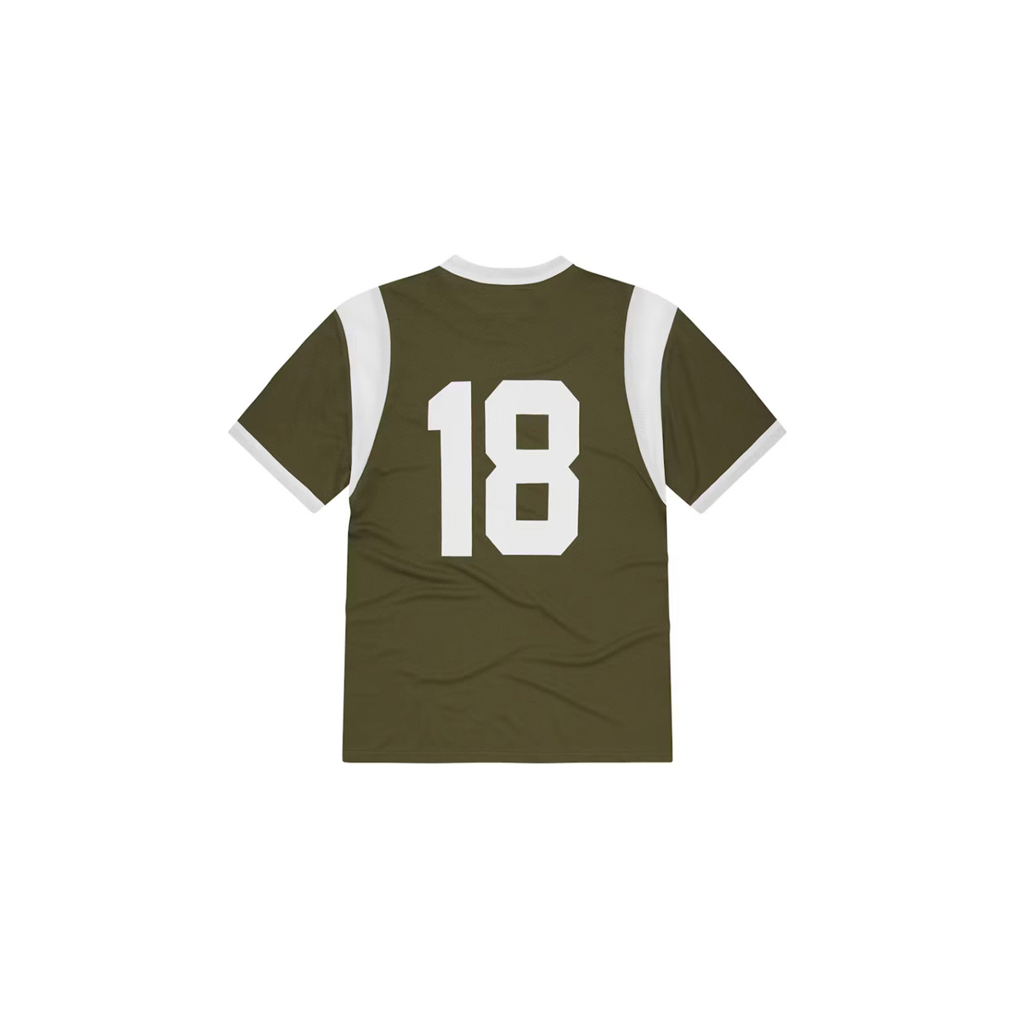 Corteiz Freshman 18 Jersey 'Olive' - Men's Basketball Jersey for Streetwear & Game Day Outfits