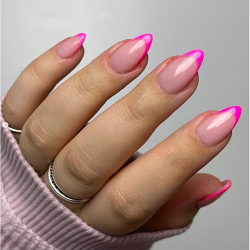 french almond hot pink