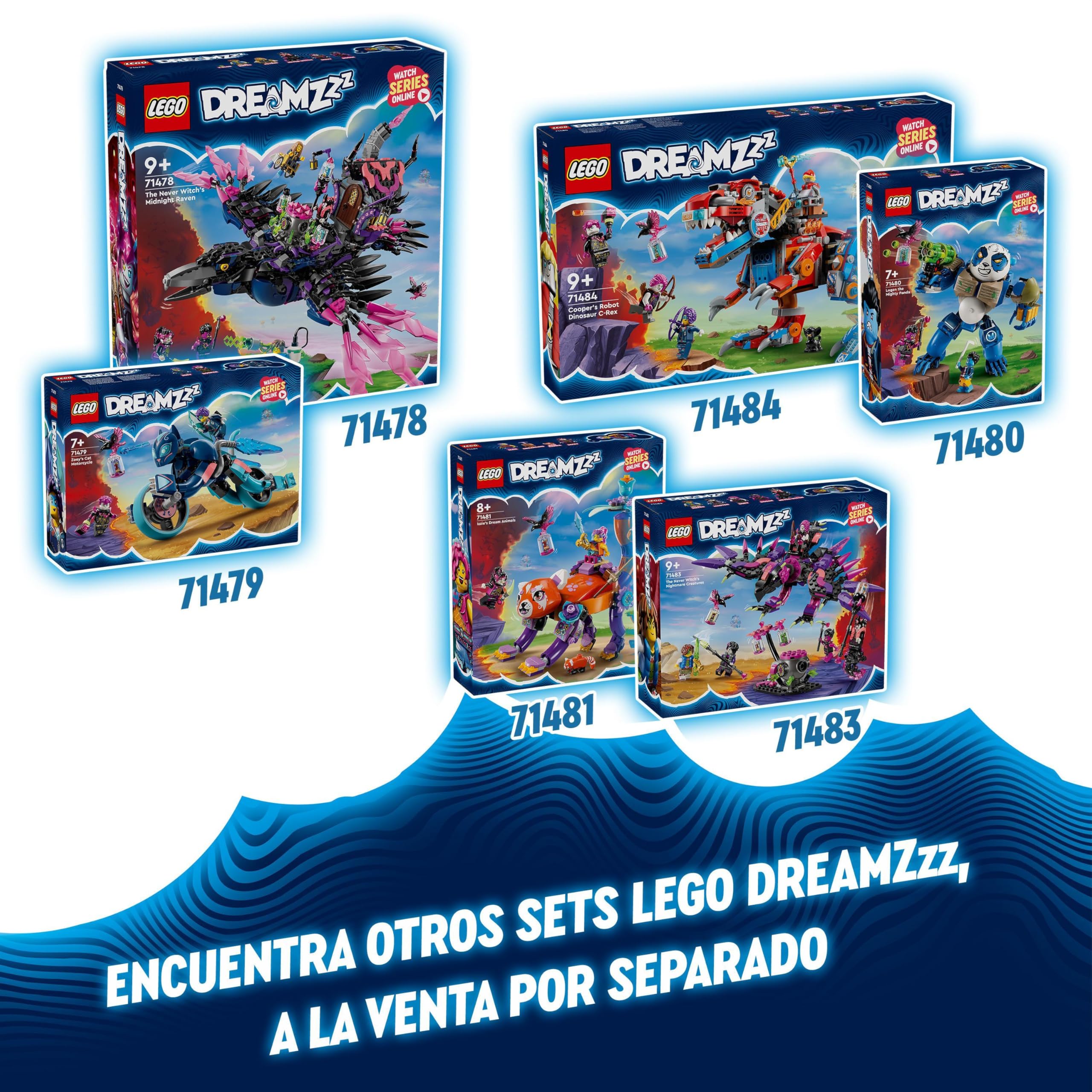 LEGO DREAMZzz 3-in-1 Building Toy Set - Mateo & Z-Blob Knight Mech Battle Robot & Space Shuttle, Creative Construction Kit with 4 Minifigures 71485, STEM Educational Gift for Boys & Girls Ages 10+ | Space Adventure & Robot Battle Play Scenes