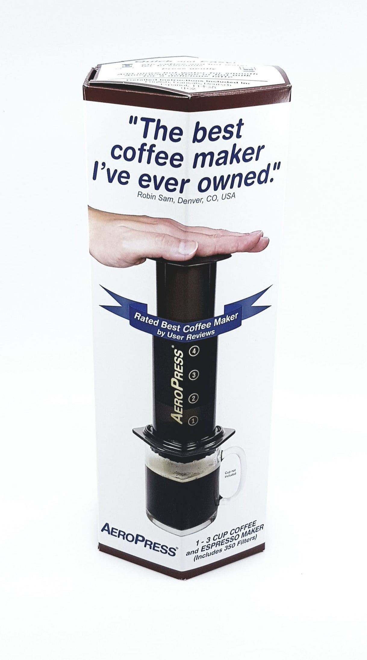 AeroPress Original Coffee Maker – Portable, Fast & Easy Espresso, Americano & Cold Brew – Perfect for Home, Office & Travel