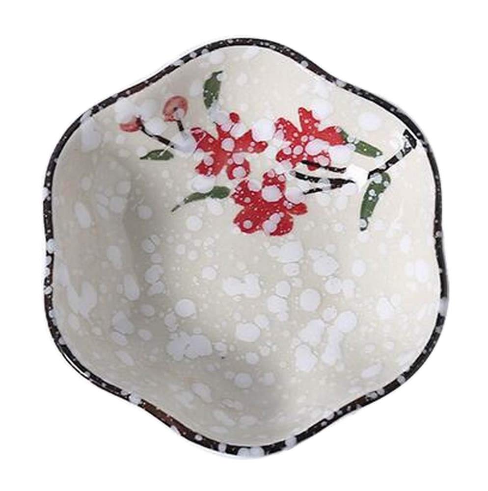 2-Piece Ceramic Seasoning Dishes Set - Small Sauce Bowls & Dipping Dishes for Appetizers, Condiments, Sushi, Salad - Elegant Appetizer Plates for Dining & Entertaining