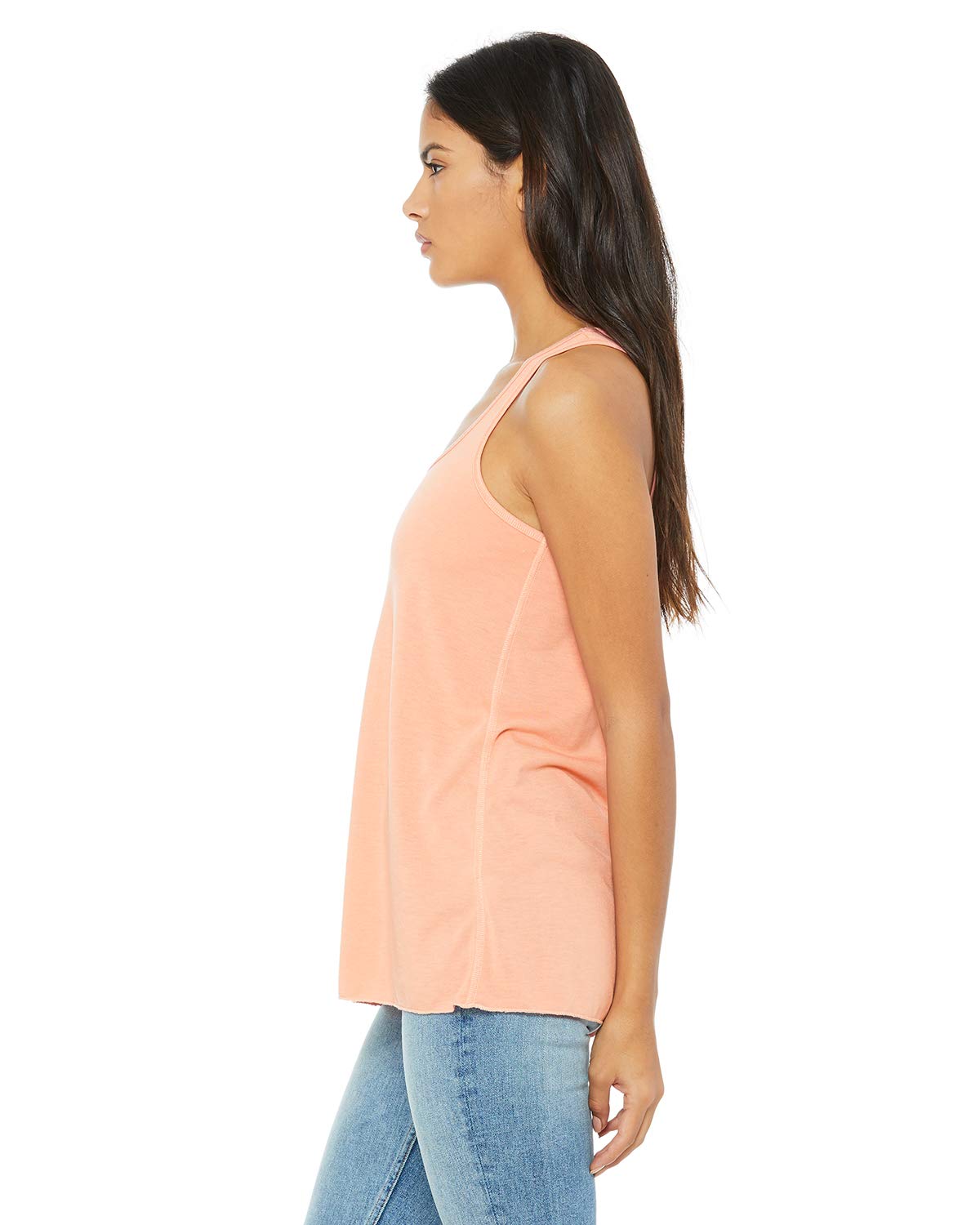 Bella Canvas Women's Flowy Racerback Tank Top - Soft Breathable Fabric, Sunset Color, XX-Large Size - Perfect for Yoga, Gym & Summer Outfits