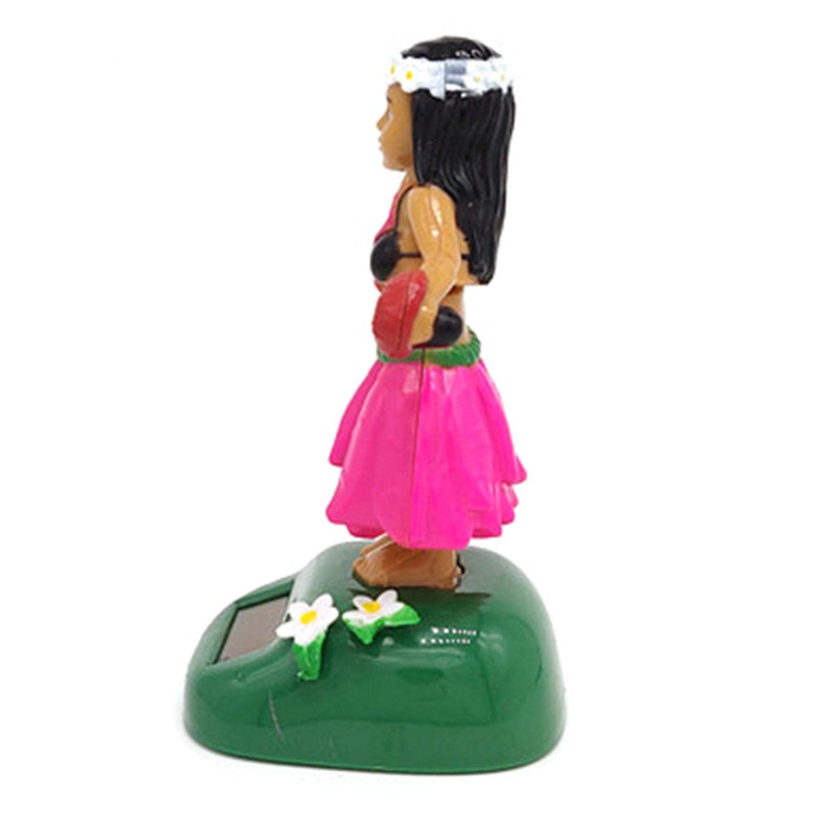 Solar Powered Dancing Hawaiian Girl Figurine - Fun Shaking Doll for Car Dashboard & Home Decor - Solar Swing Toy for Windowsill, Office Desk, Party & Gift Giving