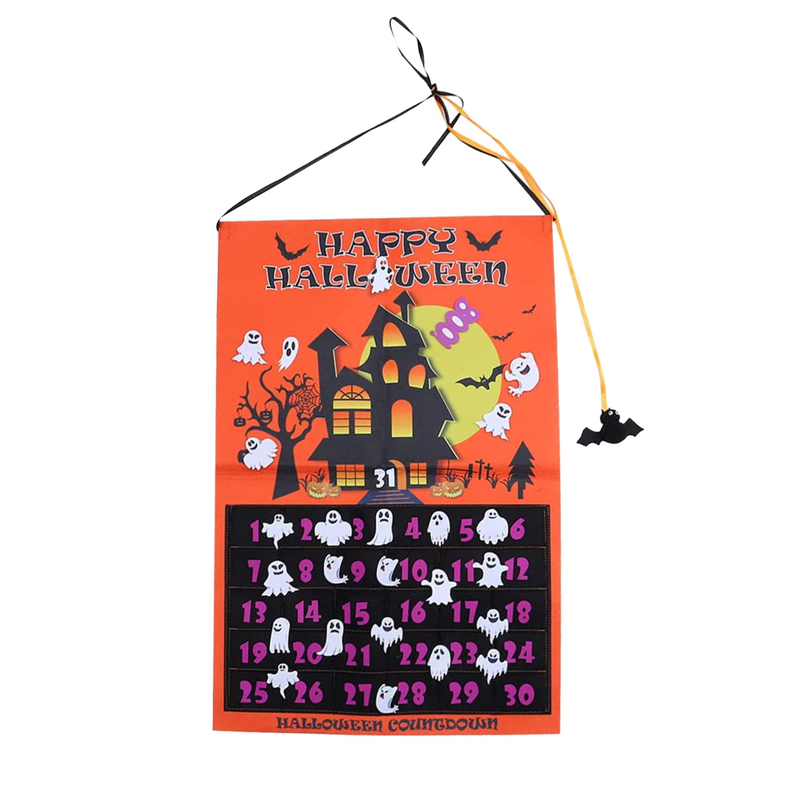 2022 Halloween DIY Craft Calendar - Golden Doodle Design for Home Party Decorations | Perfect for Halloween Parties, Home Decor & Seasonal Wall Art (Red, One Size)