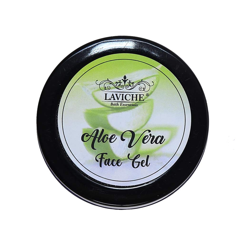 Laviche Aloe Vera Face Massage Gel - 50g Moisturizing Gel for All Skin Types | Hydrating & Soothing Facial Treatment for Dry, Sensitive Skin | Perfect for Daily Skincare Routine & Spa Day