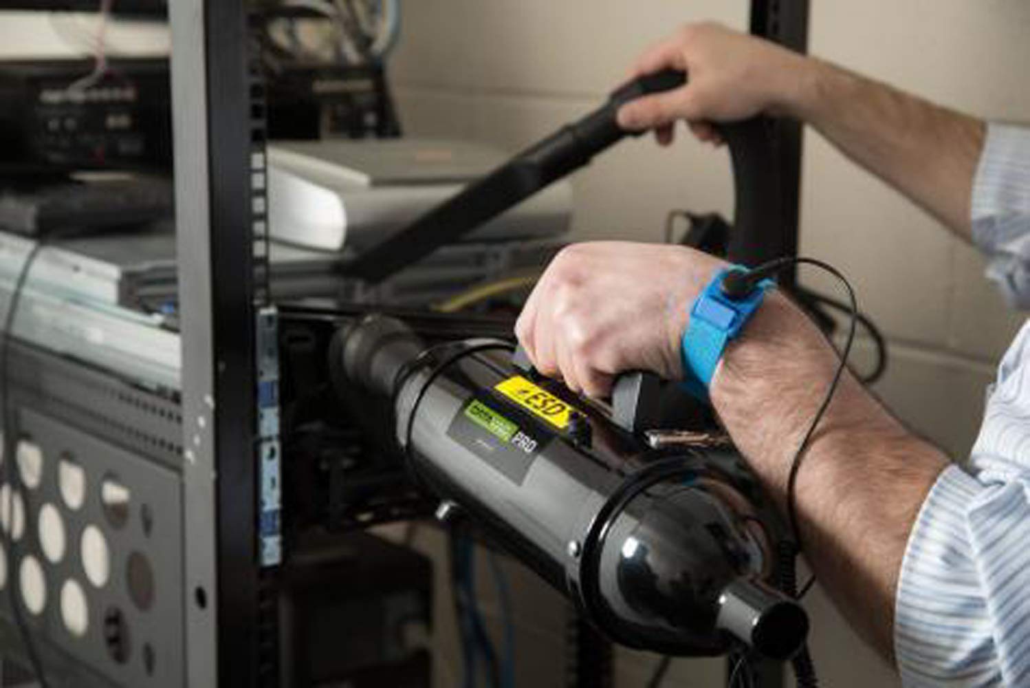METROVAC DataVac® ESD Safe Pro Series MDV-1ESD Compact Computer Vacuum & Blower for Electronics | Anti-Static, HEPA Filtration, Durable | Perfect for PC Cleaning, Keyboard Dust Removal & Electronics Maintenance