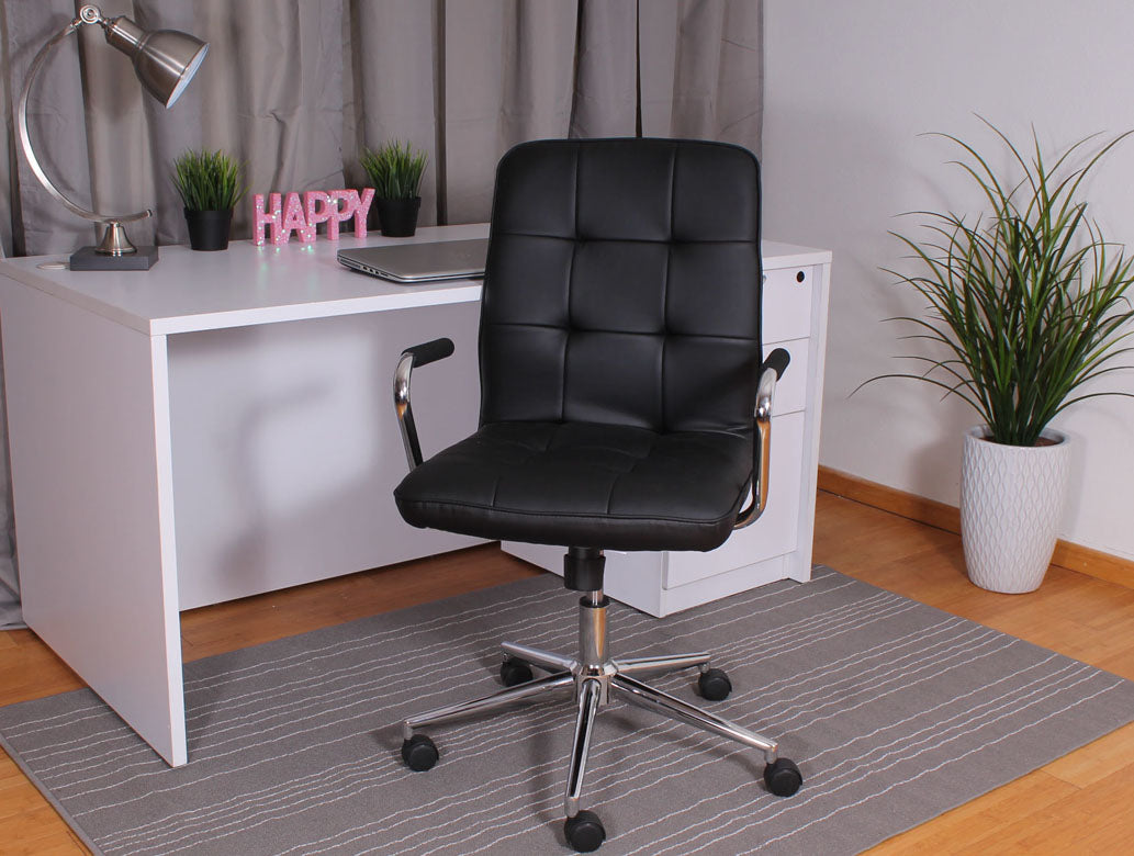 Boss Millennial Modern Home Office Chair - Vinyl Upholstered Ergonomic Desk Chair Models B330, B331, B330PM - Perfect for Remote Work & Gaming Setup