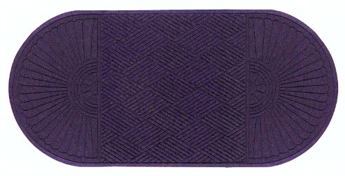 Premium M+A Matting 274 Waterhog Grand Classic Indoor/Outdoor Doormat - 7.1' x 3' Purple Polypropylene Fiber with Non-Slip SBR Rubber Backing - Heavy-Duty Entryway Mat for Home, Office & Commercial Use - Weather-Resistant Floor Protection for High Traffic Areas