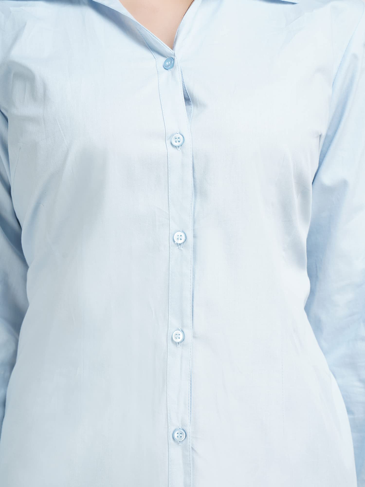 Yellow Pine Women's Casual Full Sleeve Shirt | Stylish Regular Fit Formal Blouse for Office & Everyday Wear | Perfect for Work, Business Meetings & Social Events