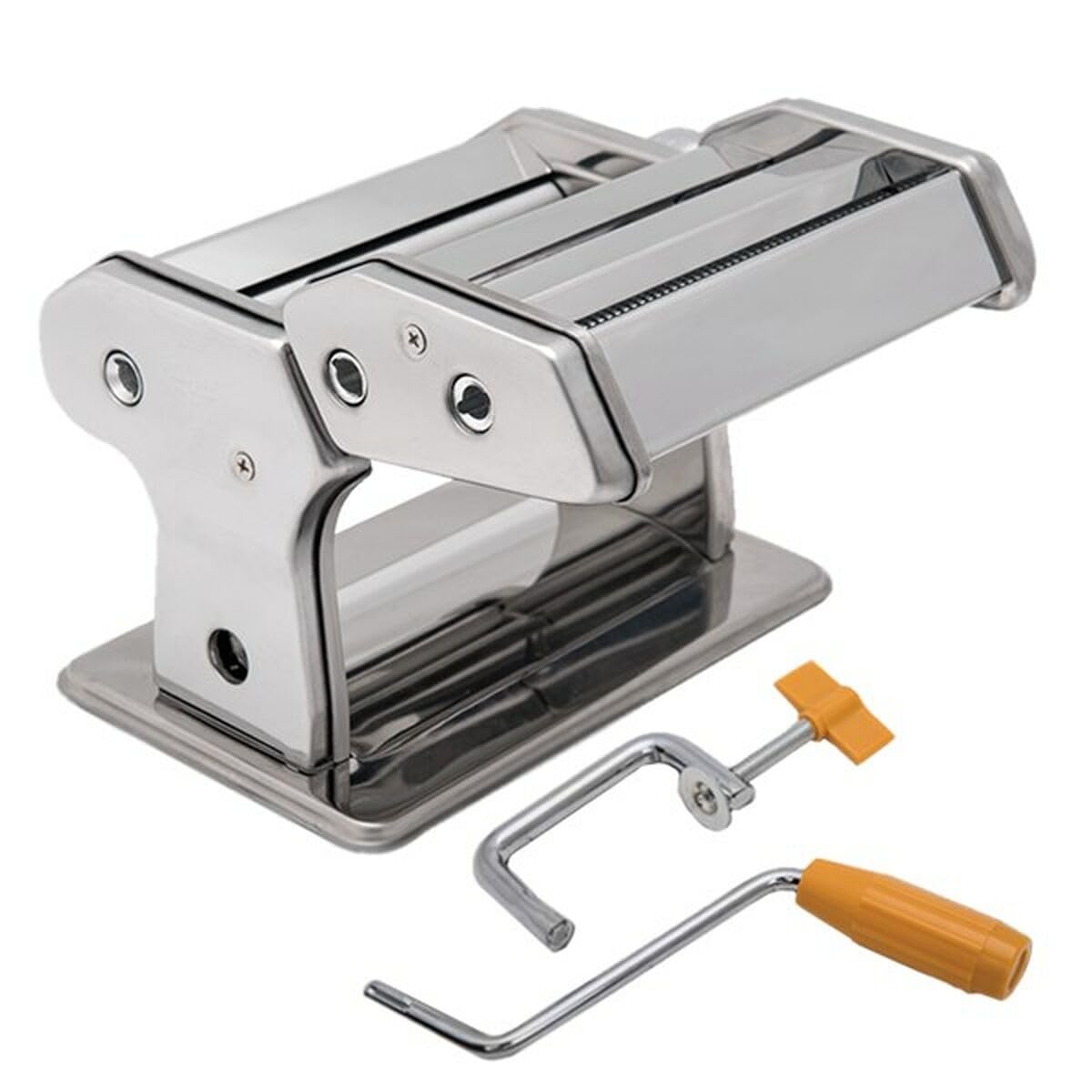 Maestro MR-1679R Manual Pasta Maker Machine - Stainless Steel Fresh Pasta Roller & Cutter with 8 Thickness Settings, Ravioli Attachment - Perfect for Homemade Lasagna, Spaghetti, Noodles & Italian Cuisine - Ideal for Home Kitchens & Italian Cooking Enthusiasts