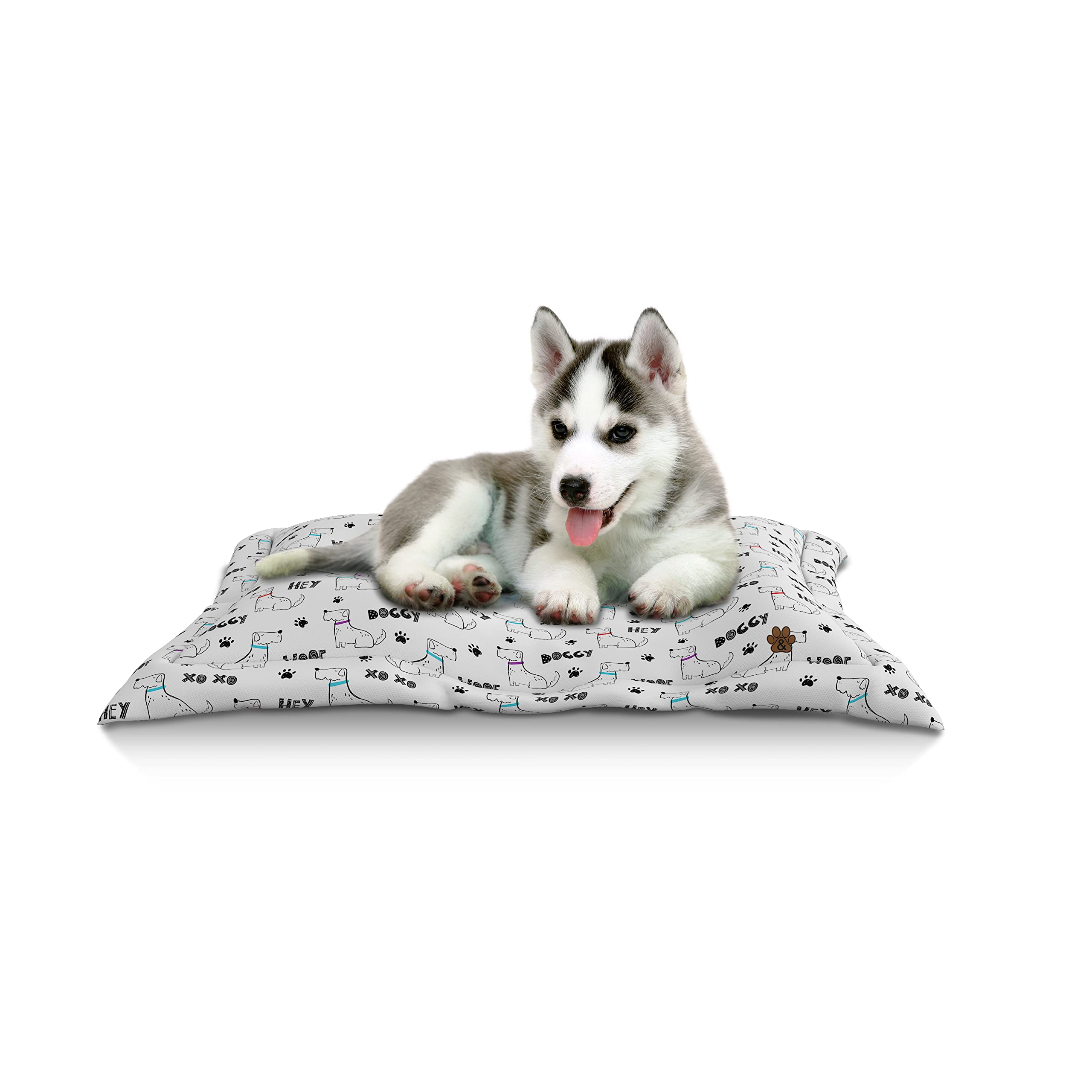 Premium Non-Slip Dog Bed Mat - Washable Pet Mattress for Large, Medium & Small Dogs & Cats - Comfortable Crate Pad for Home, Office & Travel (Pattern 05, Large Size)