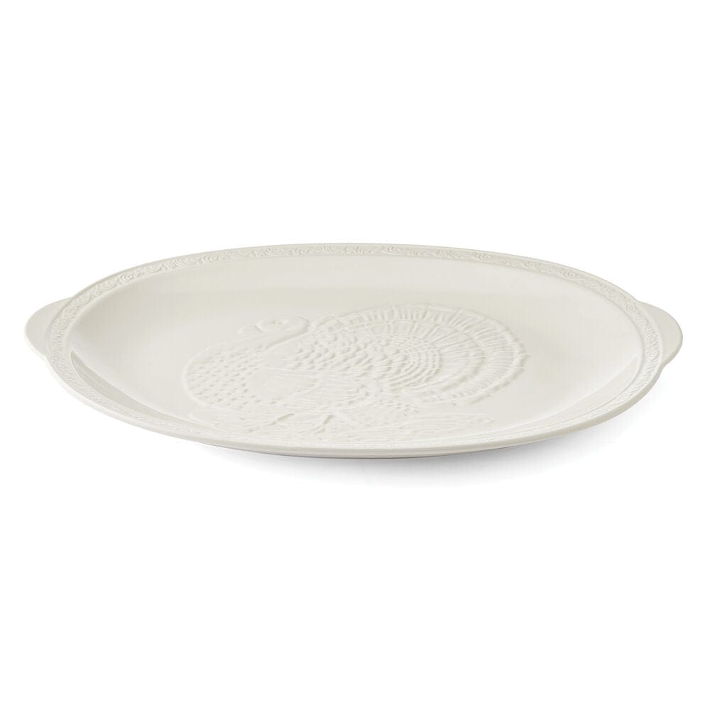 Italian Countryside® 30th Anniversary Oval Turkey Platter - Elegant Ceramic Serving Dish for Thanksgiving, Holiday Dinners & Special Occasions - Perfect for Roast Turkey, Ham & Festive Meals