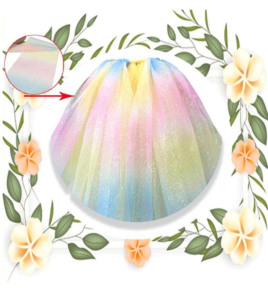 Lauthen.S Rainbow Glitter Tulle Rolls - 6