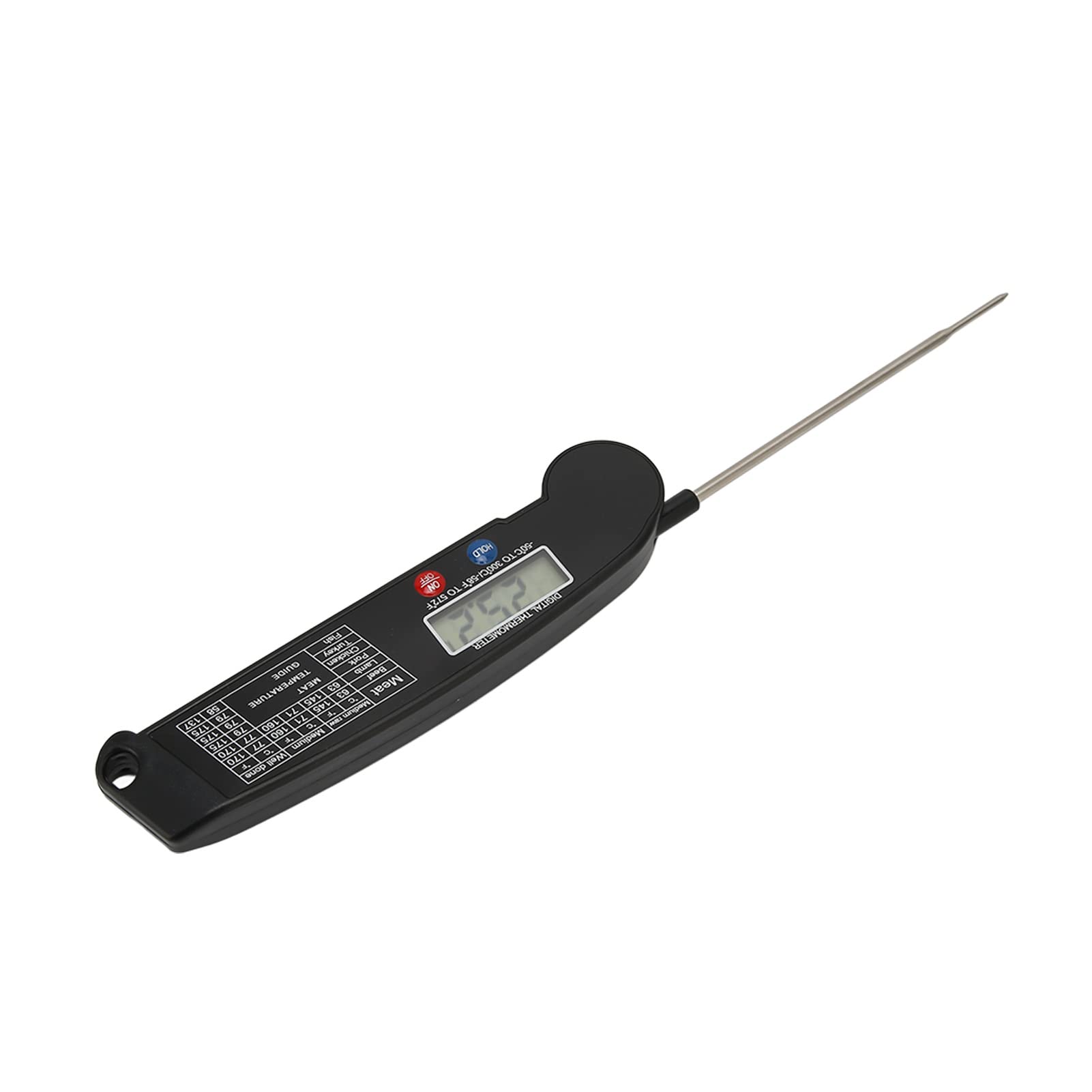 AUHX Digital Kitchen Thermometer - Slim, Portable & Sensitive Instant Read Meat Thermometer for Grilling, BBQ, Cooking, Baking | Perfect for Steak, Turkey, Candy Making & Home Chefs